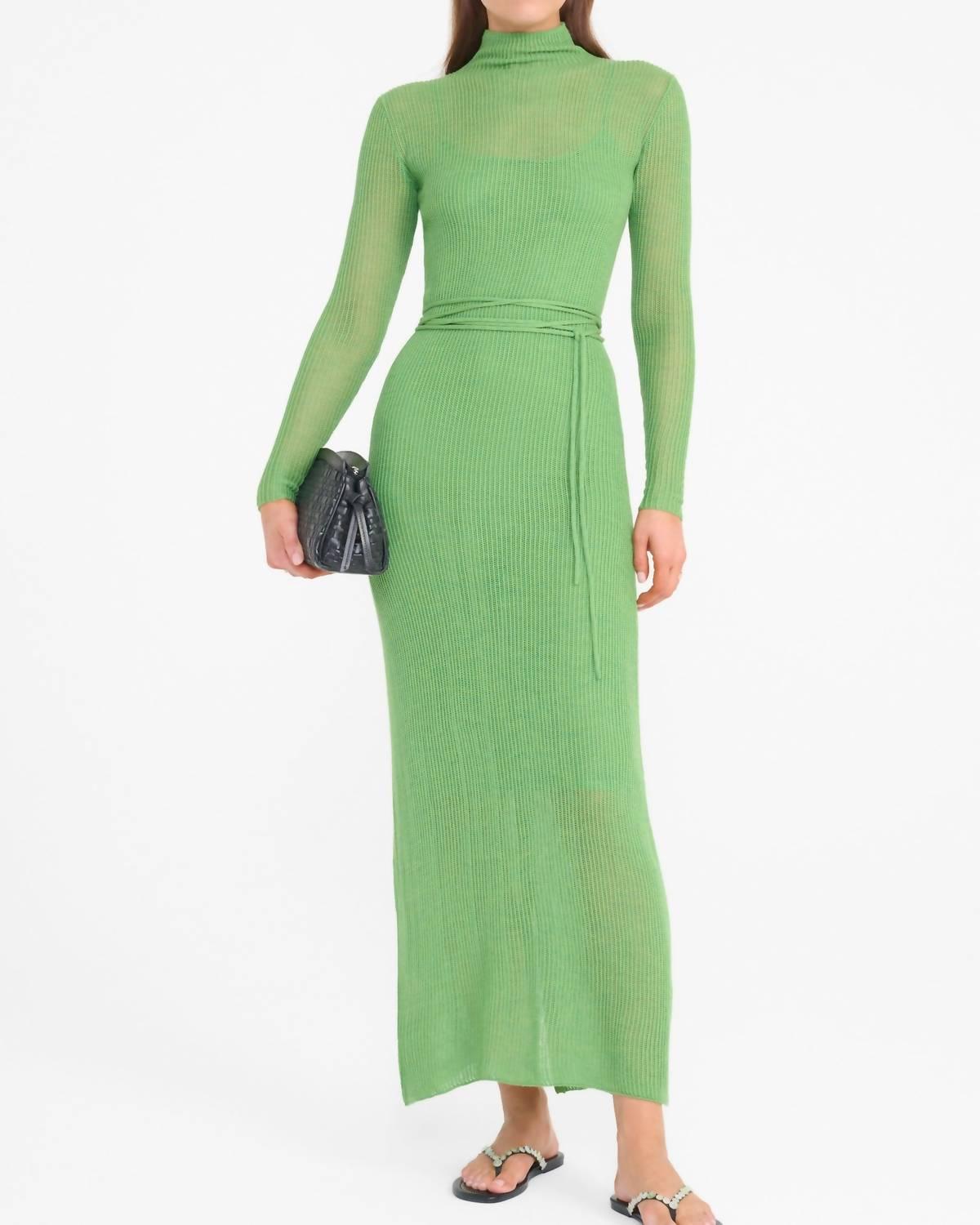 staud green turtle dress STAUD Turtle Neck Dresses for Women