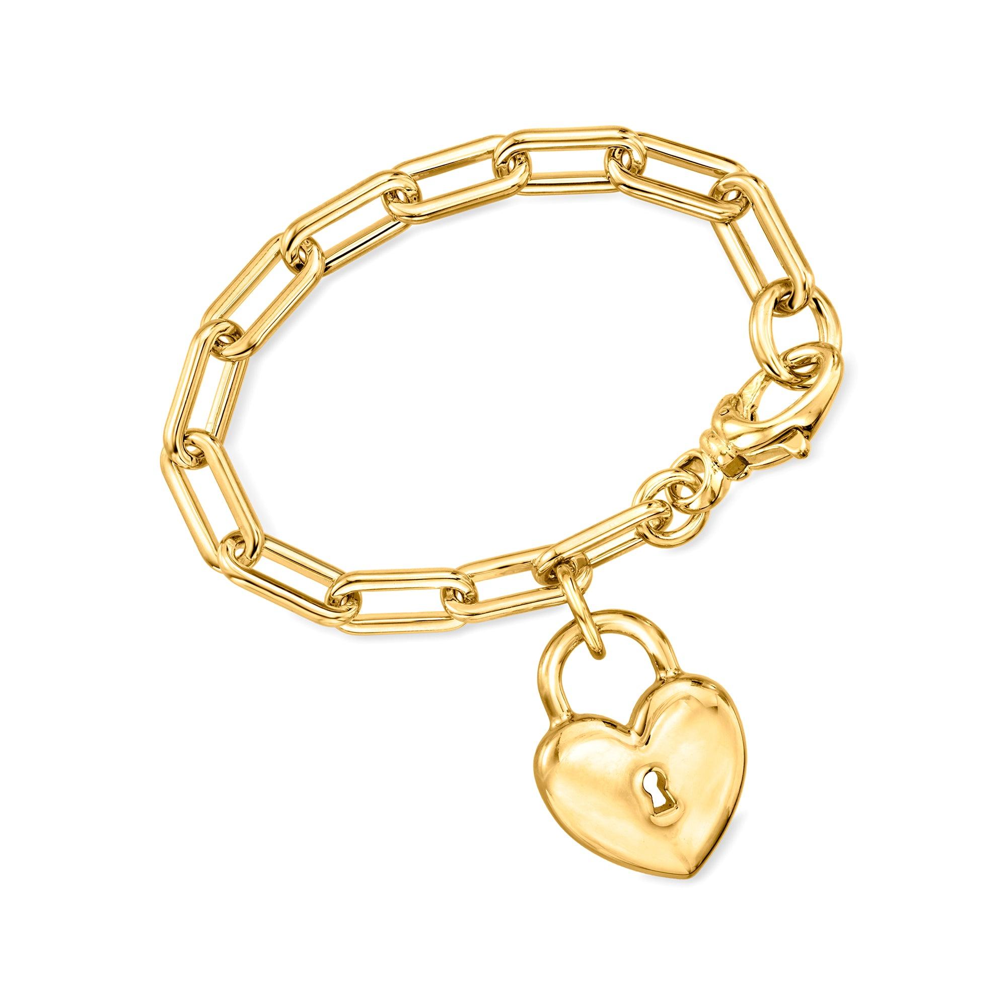 Ross-Simons Italian 14kt Yellow Gold Cross Charm Mesh Bracelet, Women's,  Adult - Walmart.com