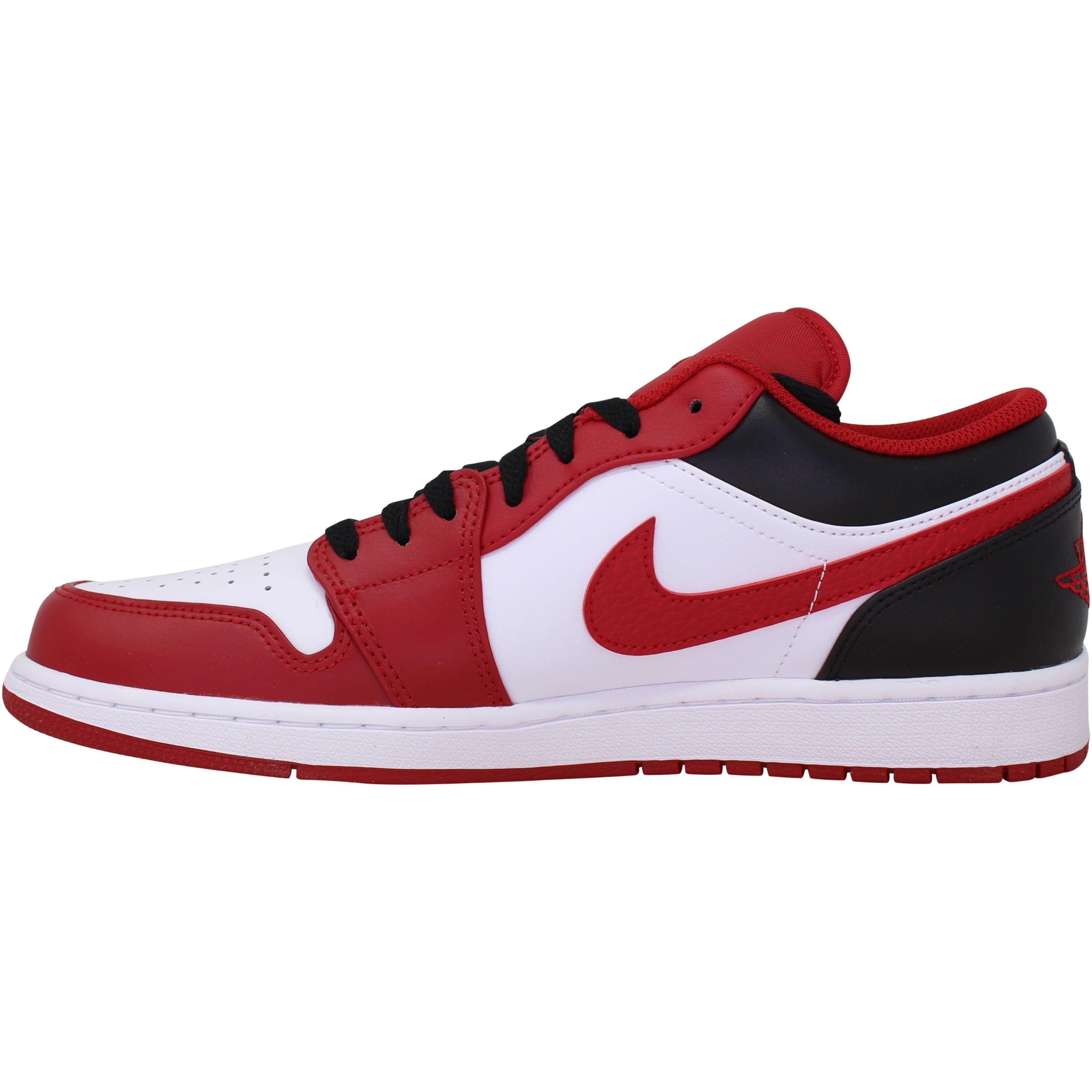jordan air force 1 low red and black