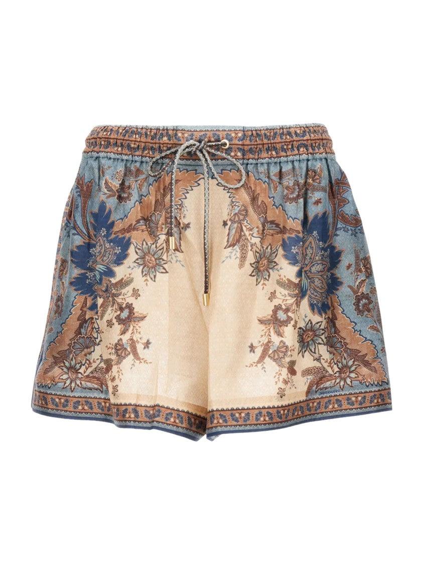 ショートパンツ ZIMMERMANN Women Shorts  Burmudas 4557ASS253CREAM PALM Beig Women's Shorts – Biffi Boutiques