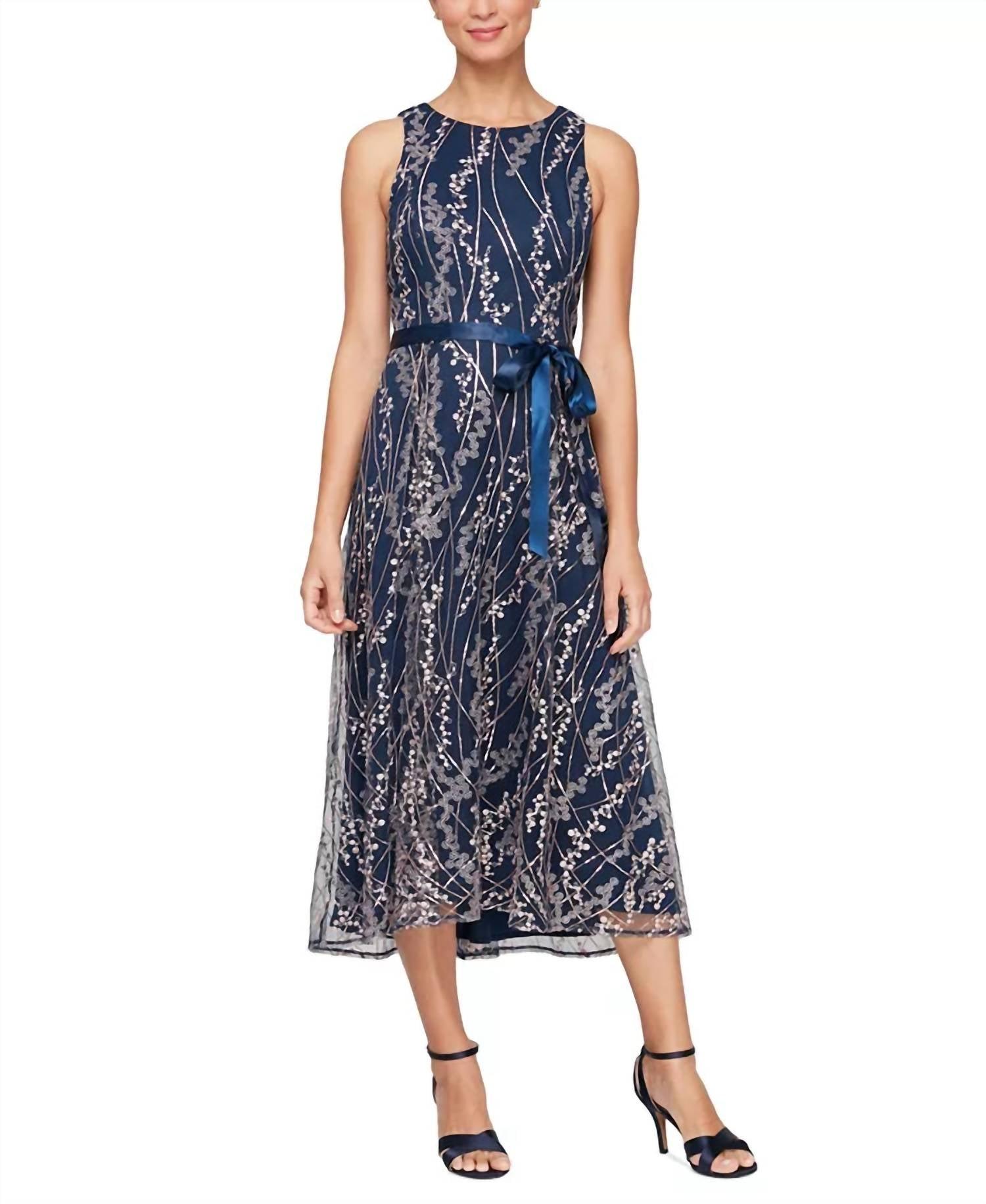 sachin and babi light blue dress Alex Evenings - 81351528
