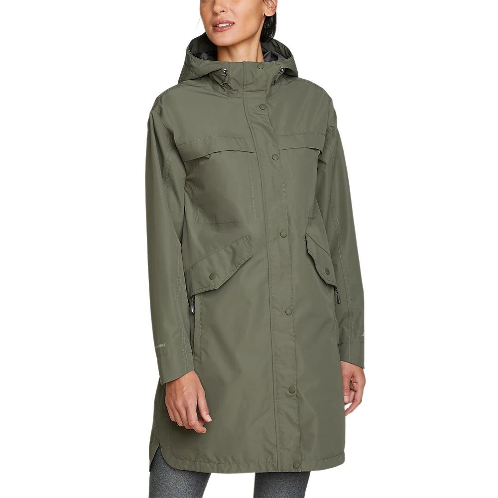 Eddie Bauer Rainfoil Trench Coat in Green Lyst