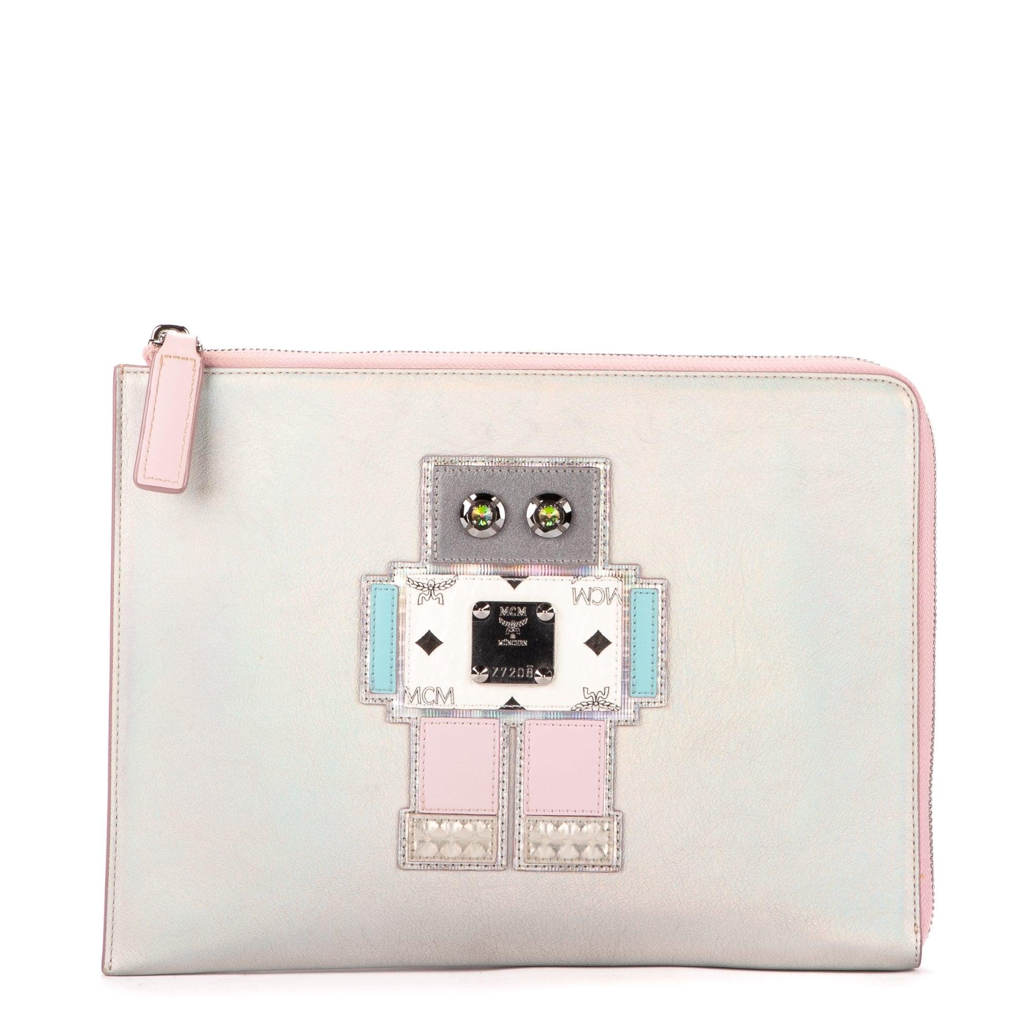 MCM Robot Clutch in Pink | Lyst