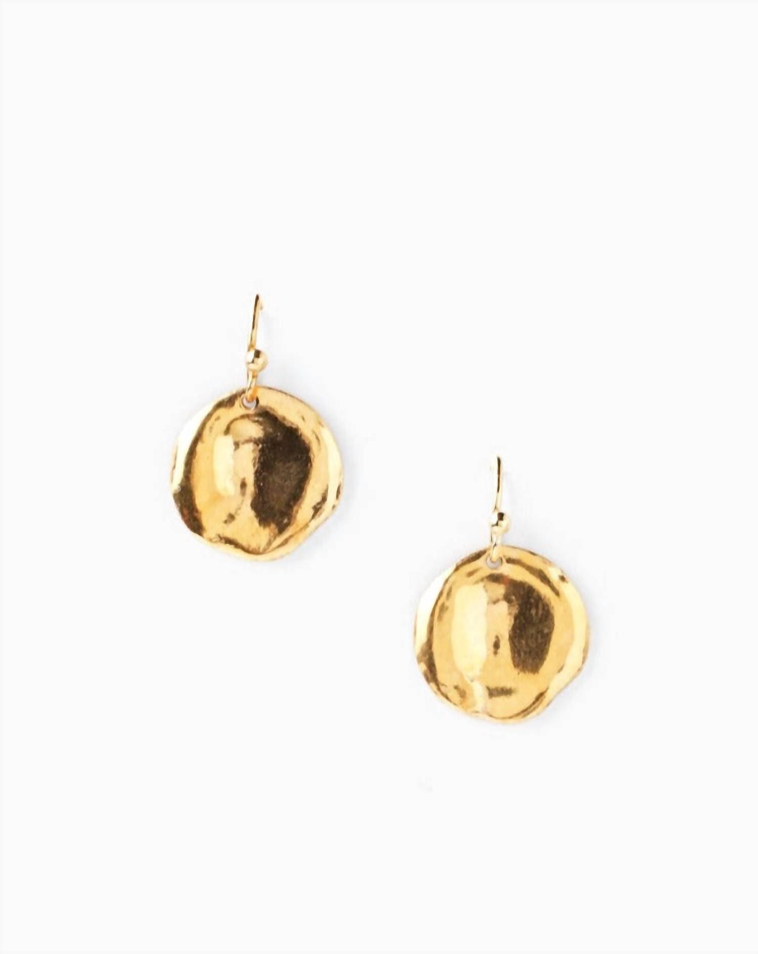 Monte Carlo Drop Earrings Emerald by Chan Luu | Gold/Emerald