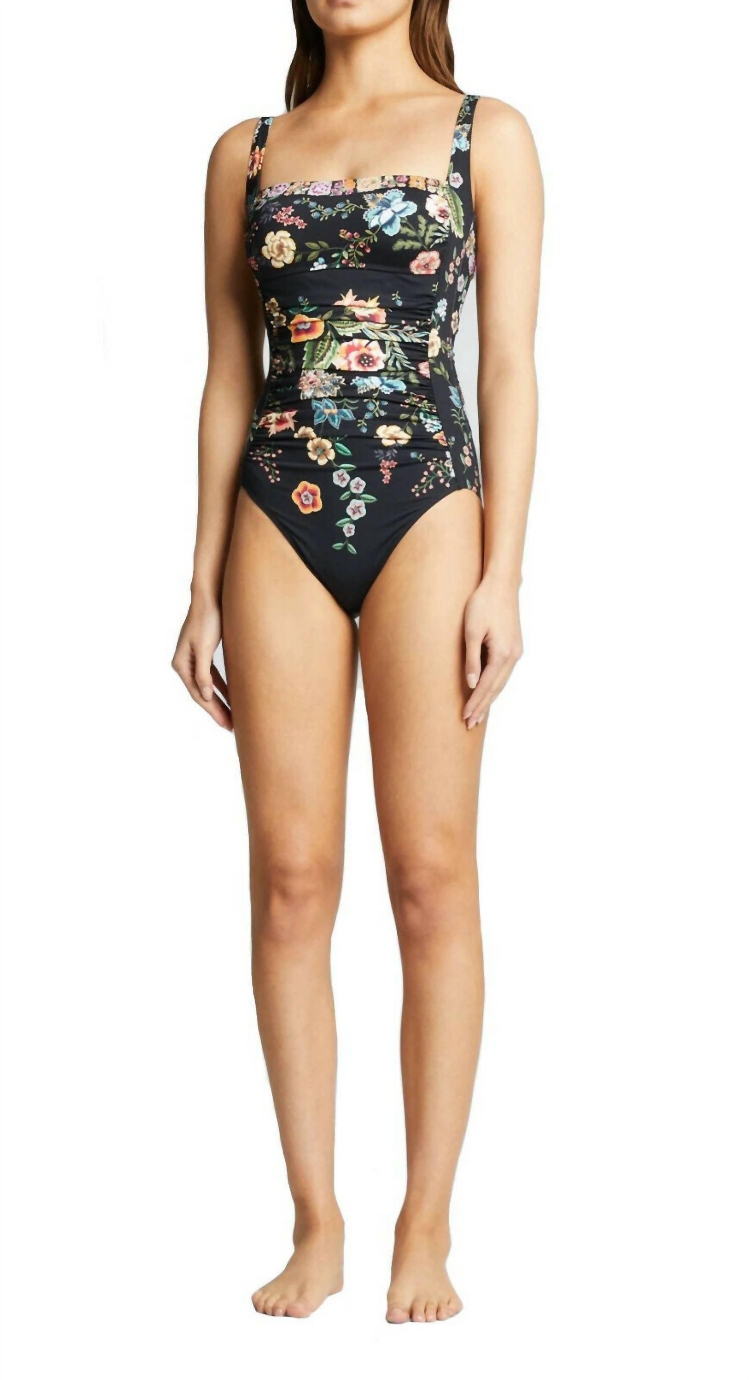 Heat Of The Moment Shirred Bandeau One-Piece Swimsuit