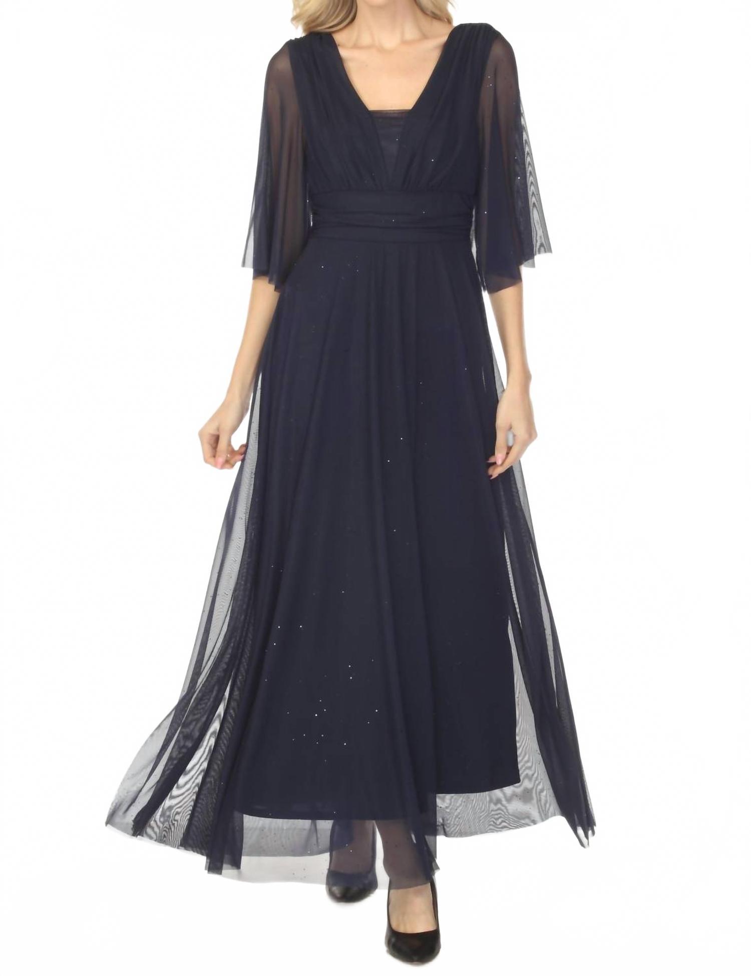 joseph ribkoff long evening dresses Ruffle Slit Maxi Dress – Stolen Stores main image 0