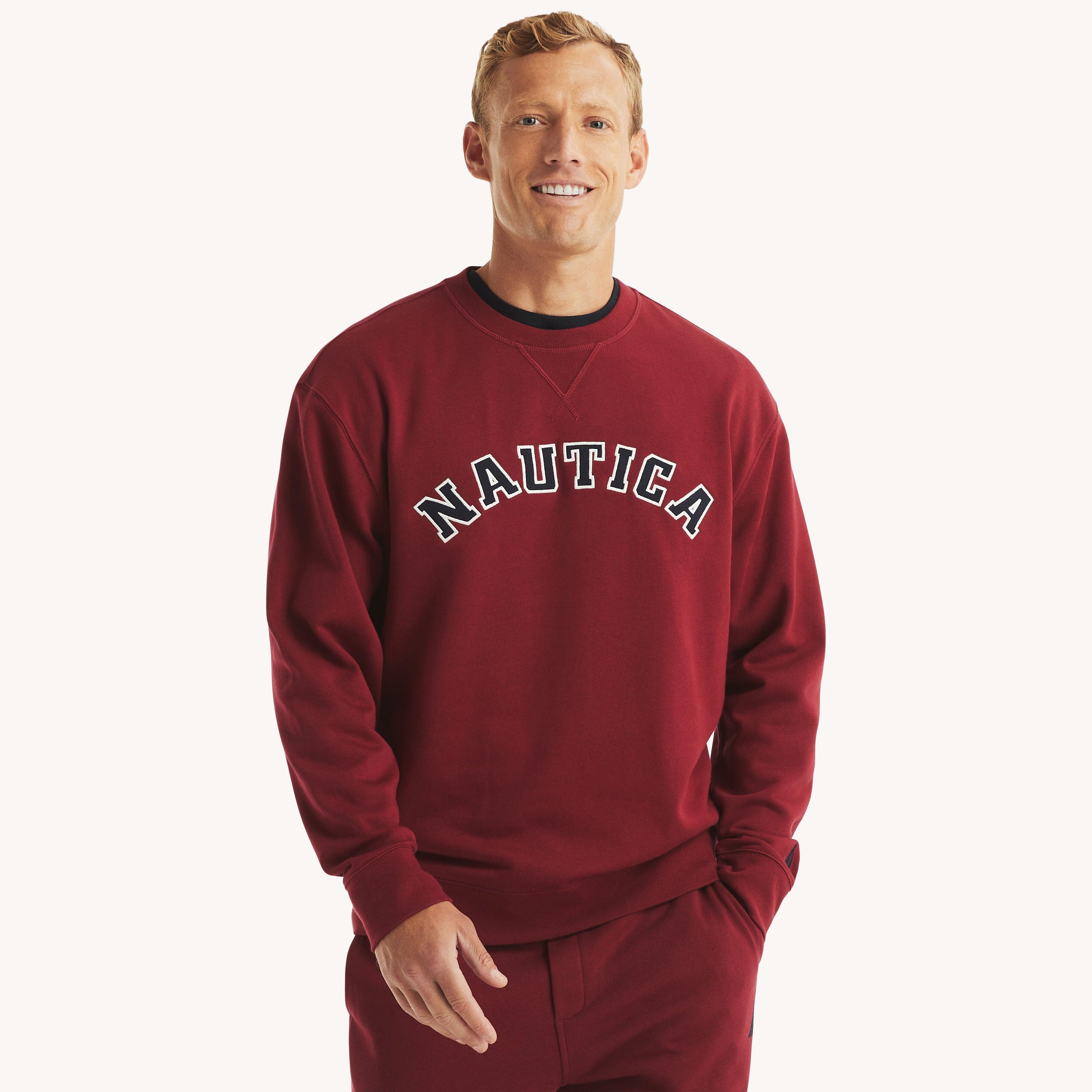 Nautica crew neck sweatshirt cheap