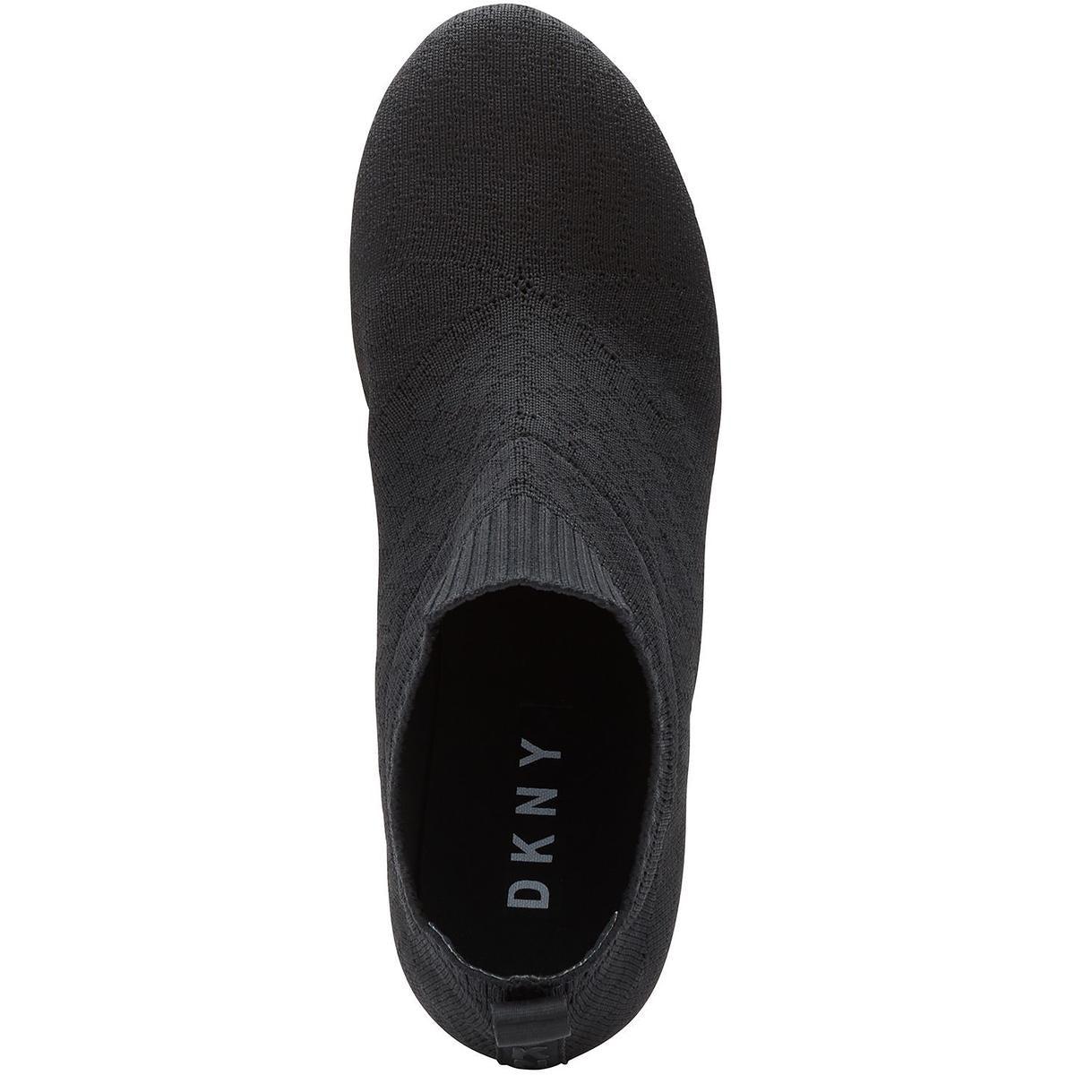 DKNY Angie Knit Slip On Sock Sneakers in Black | Lyst