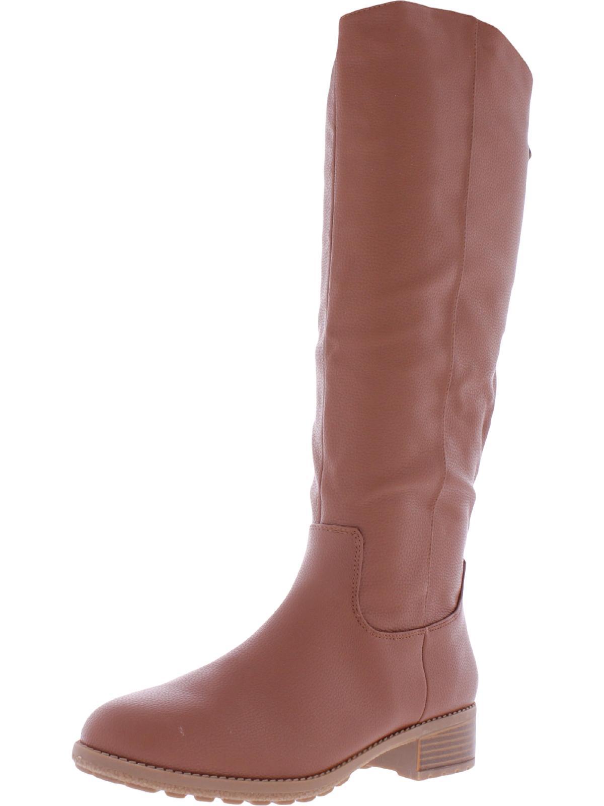 Style & Co. Graciee Faux Leather Tall Knee-high Boots in Brown | Lyst
