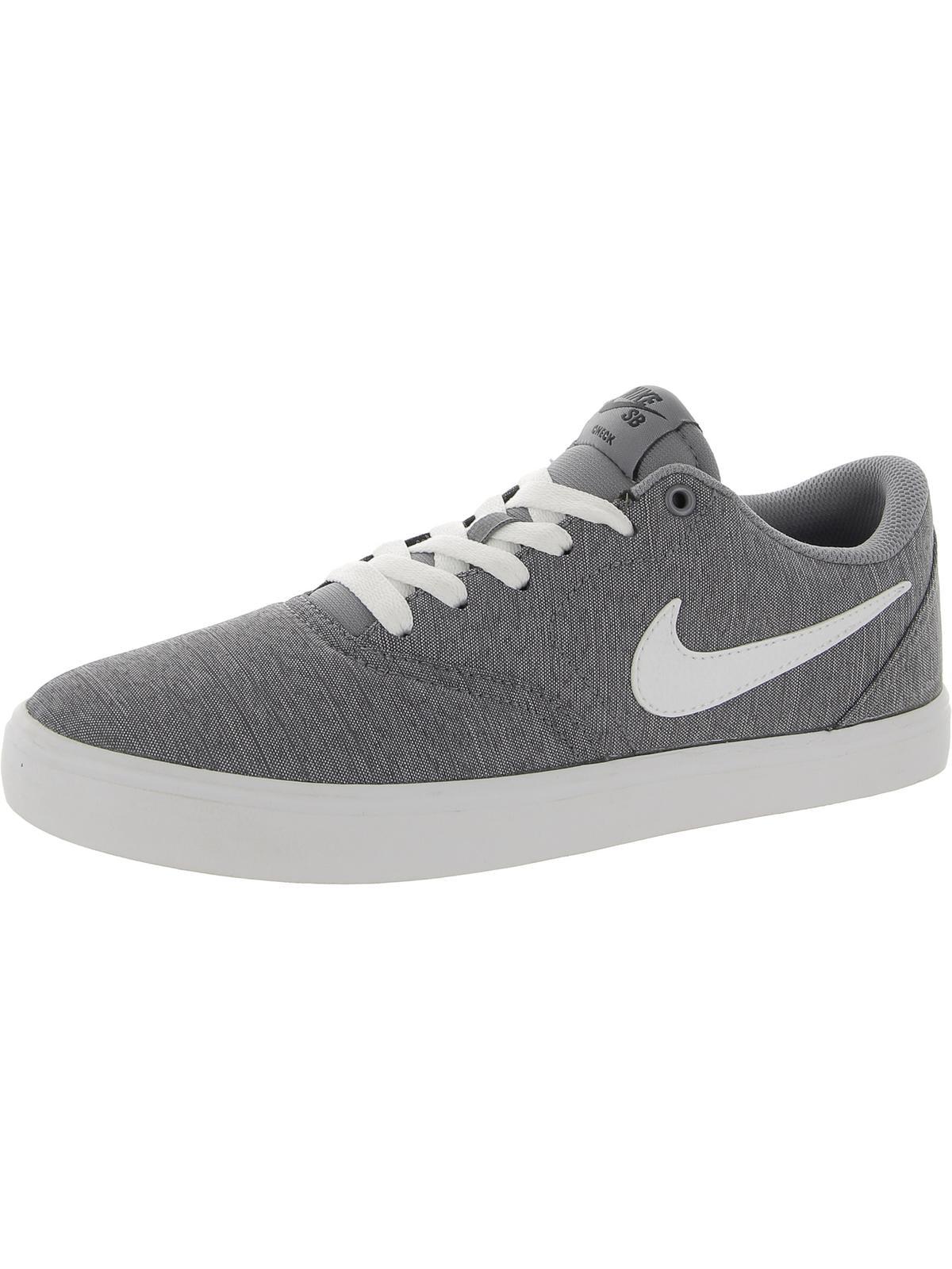 Nike Check Solar Cnvs Prm Canvas Printed Skate Shoes in Gray for Men | Lyst