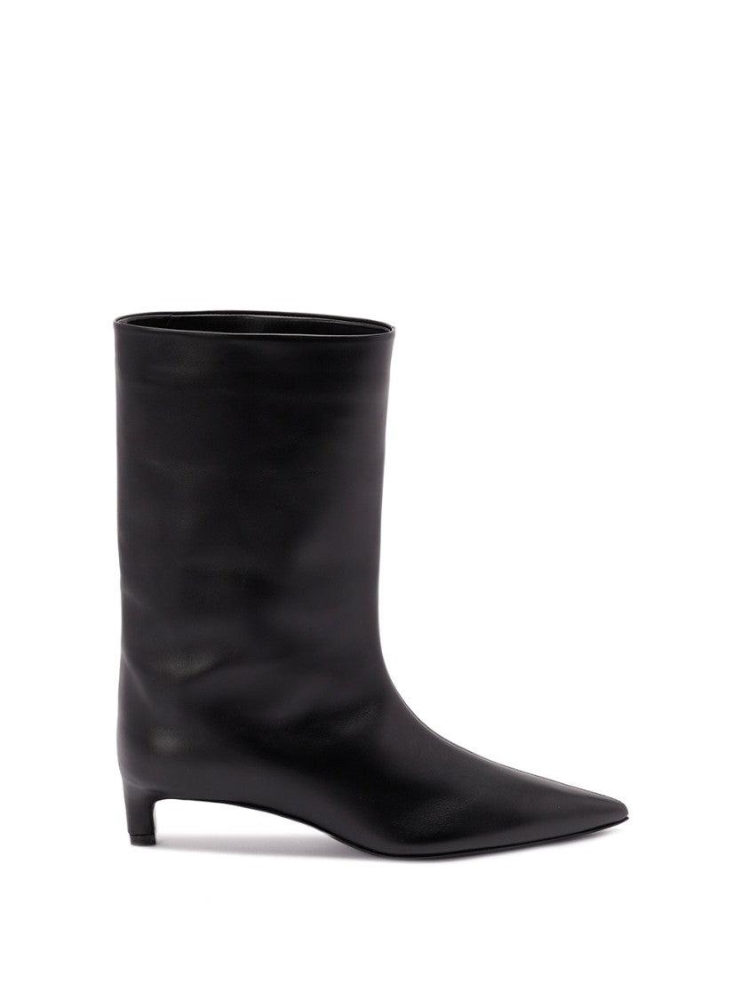 Jil sander☆Knee Chelsea Bootsレザーハイブーツ☆送料込 Jil Sander knee-high Leather Boots | Black | FARFETCH