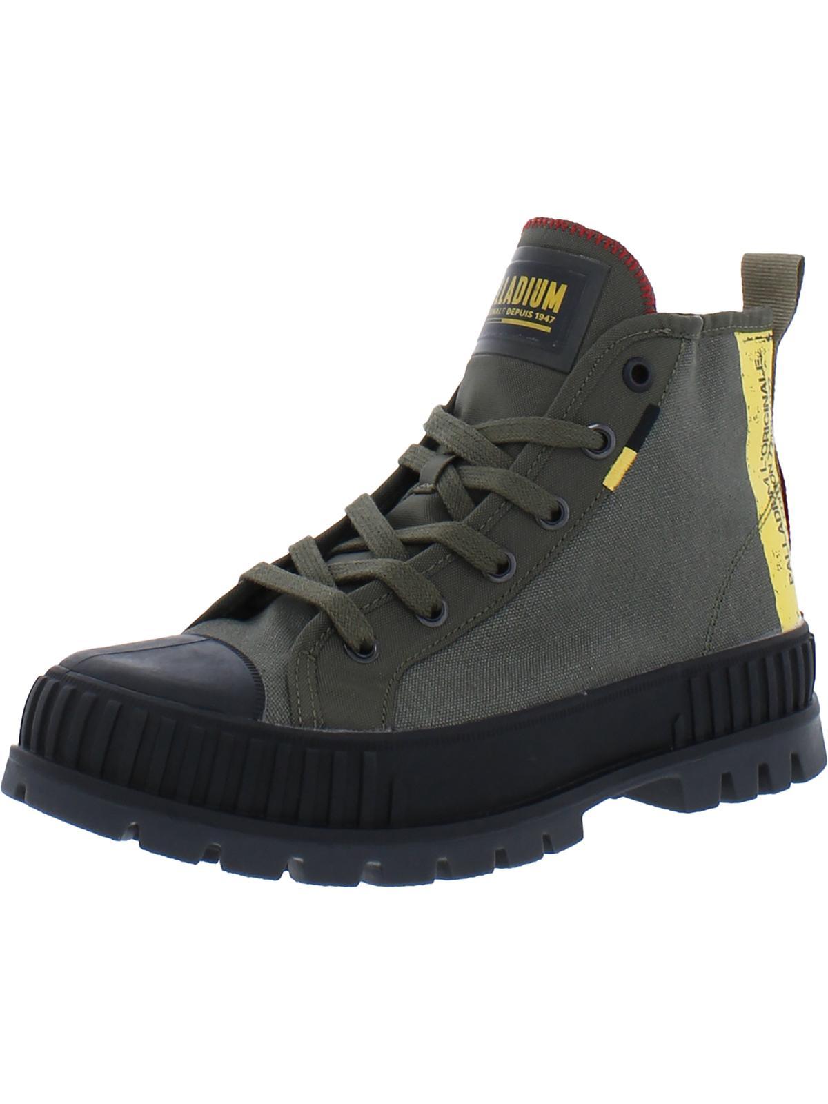 palladium black pallashock hiker hi trainers