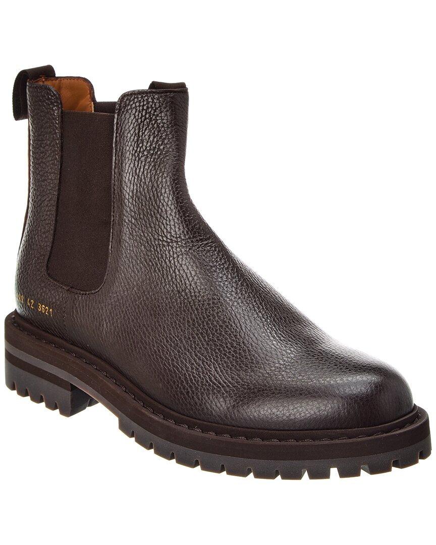 Common Projects Leather Chelsea Boot in Brown for Men | Lyst