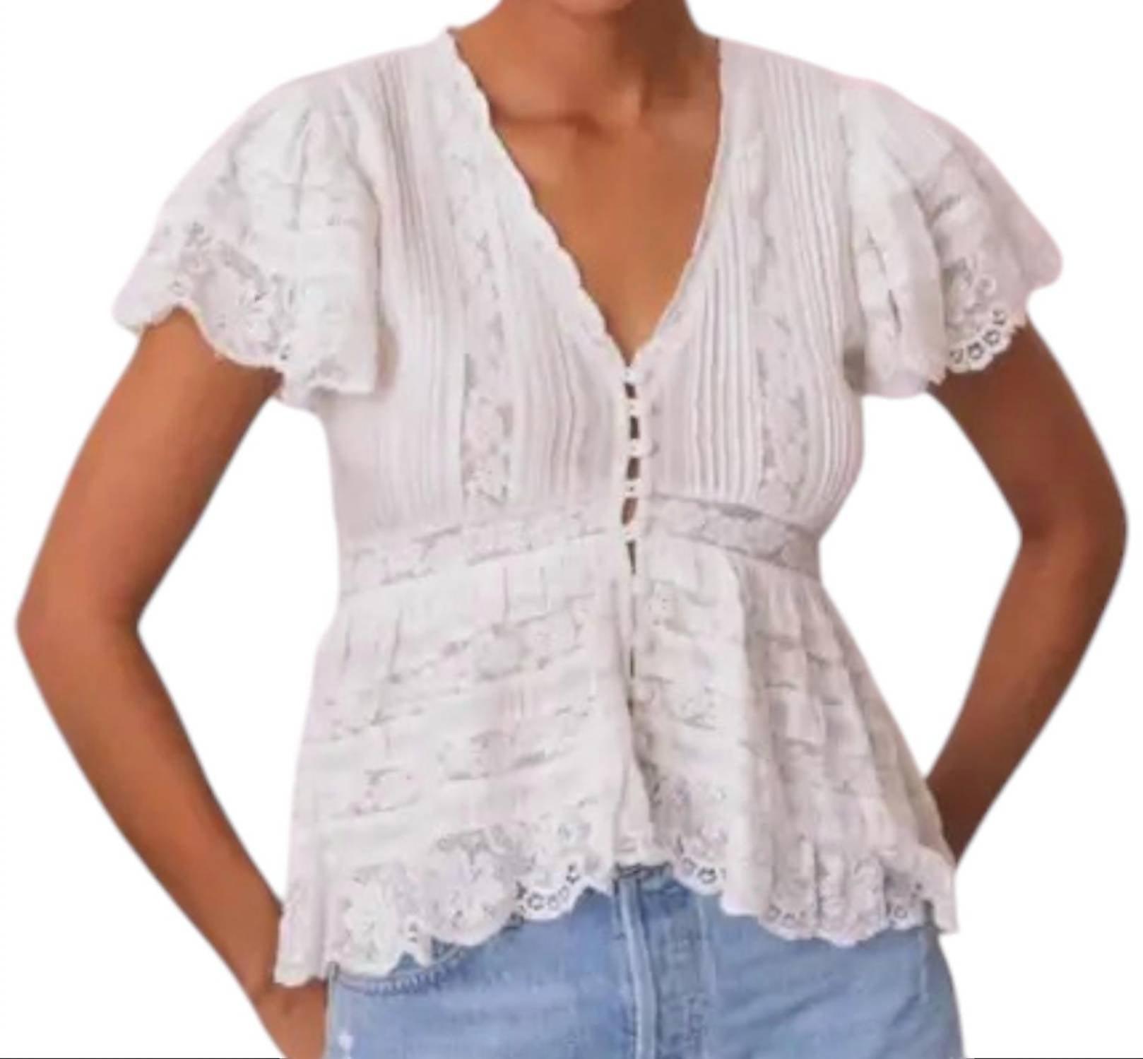 LoveShackFancy Short-sleeve tops for Women | Online Sale up