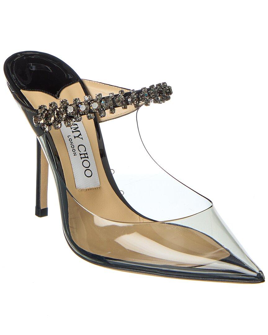 Jimmy Choo Bing 100 Plexi & Leather Pump in Metallic Lyst