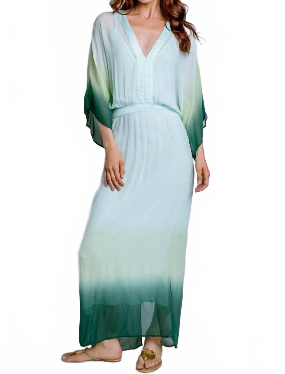 young fabulous and broke green dress Women's Bulle Dress in Cornflower by YFB main image 0