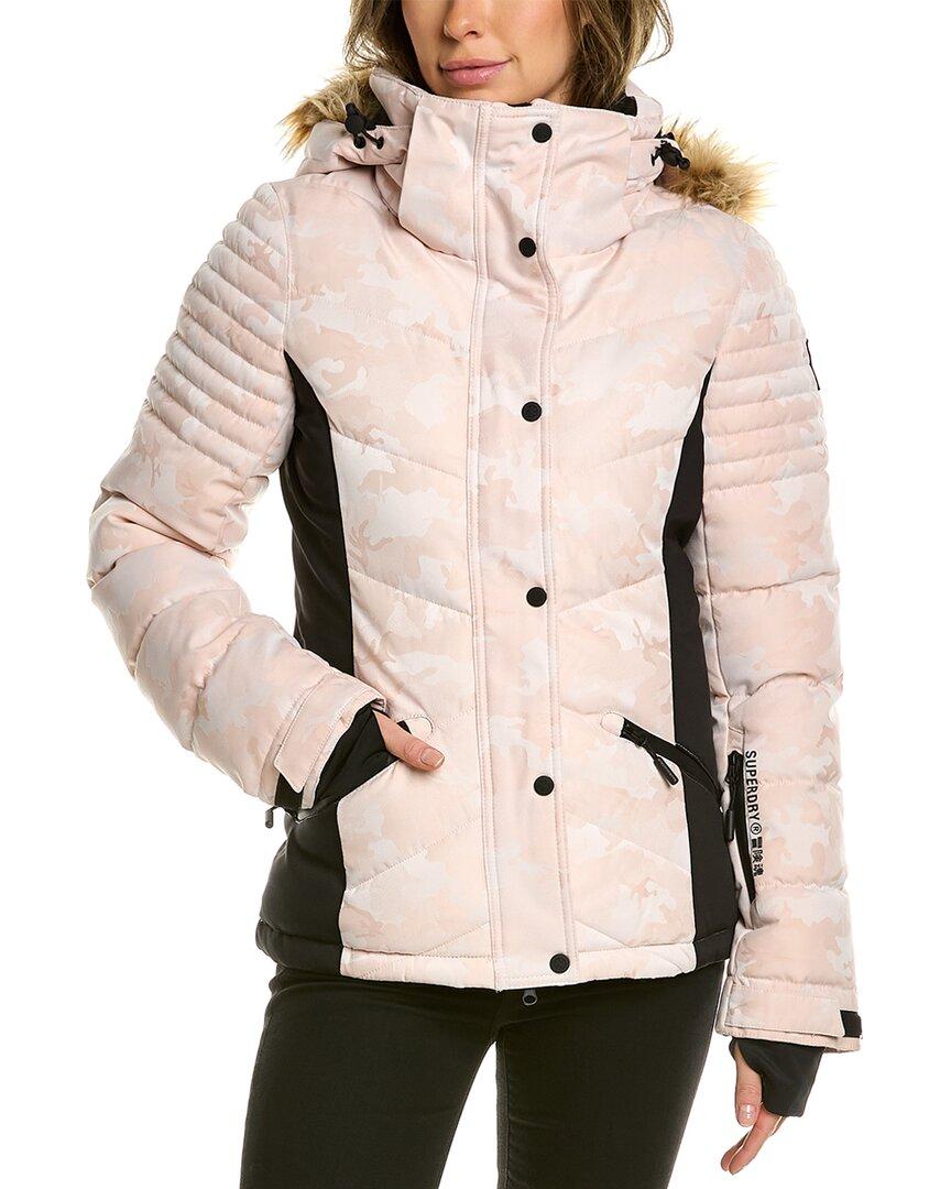 Superdry Snow Luxe Puffer Jacket in Natural | Lyst