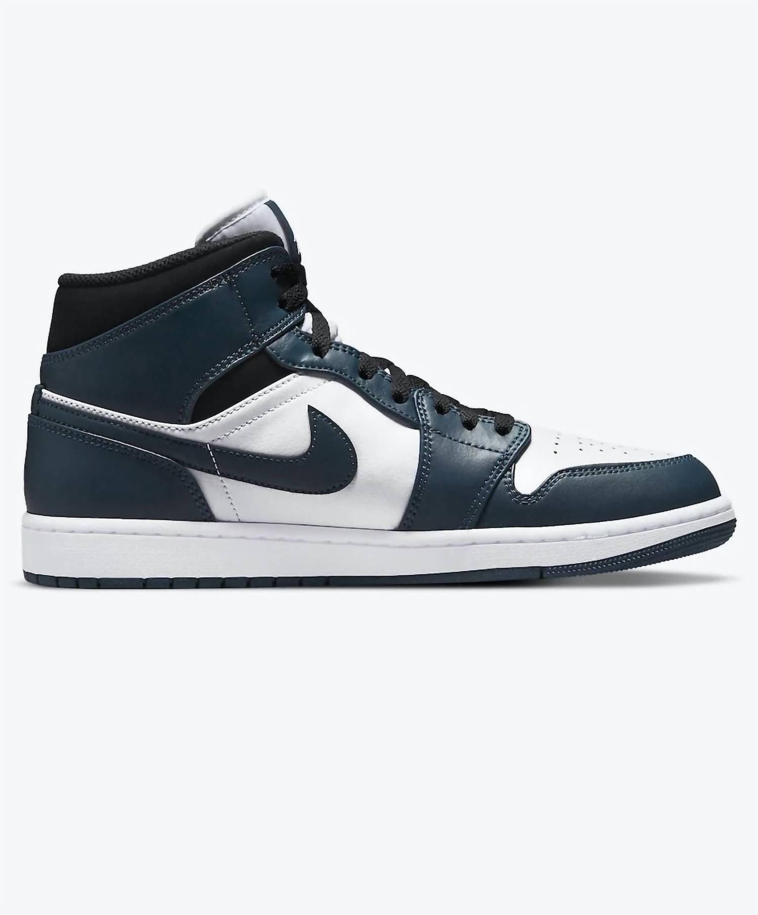 Nike Men's Air Jordan 1 Mid Sneaker in Blue for Men | Lyst