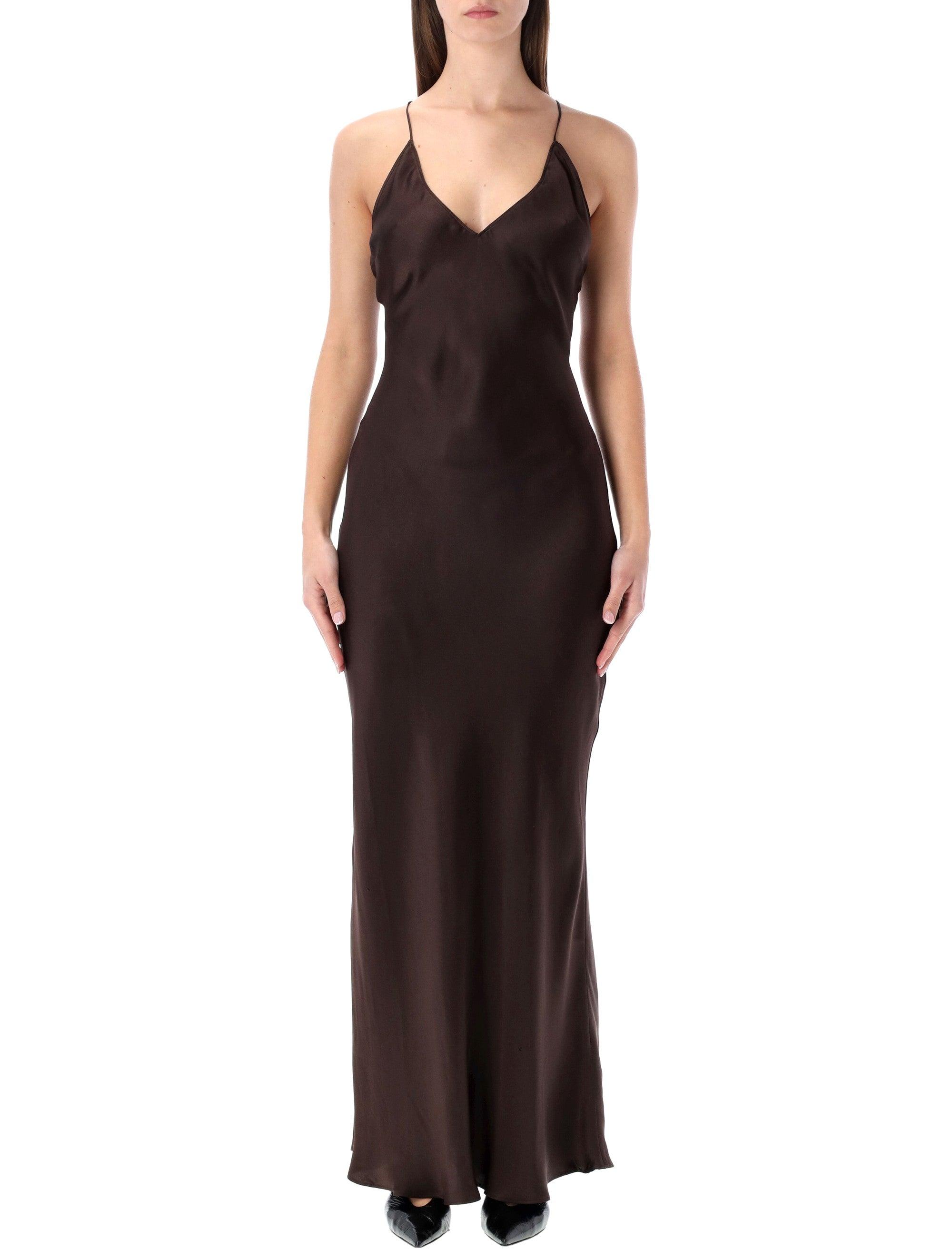 anine bing black silk dress Anine Bing Laurel Dress