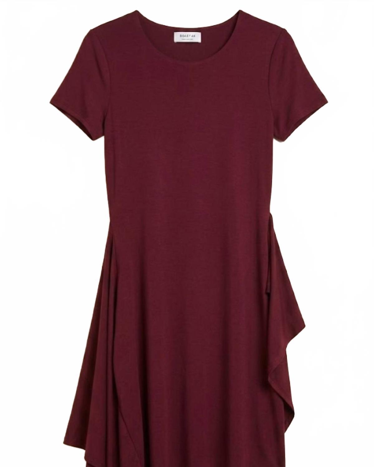 bailey 44 red dress Sundry Midi Twist Sleeveless Dress in Red Rock Tank dress in cotton blend top with twist detail at waist. Midi length skirt in another cotton blend fabric for breezy style