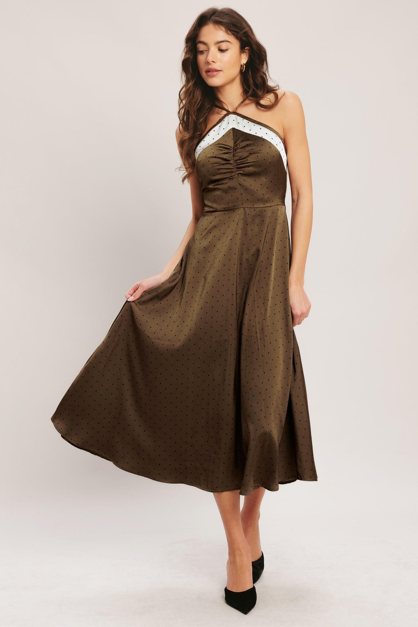 Designer Satin Polka Dot Dresses for Women - Up to 71% off | Lyst