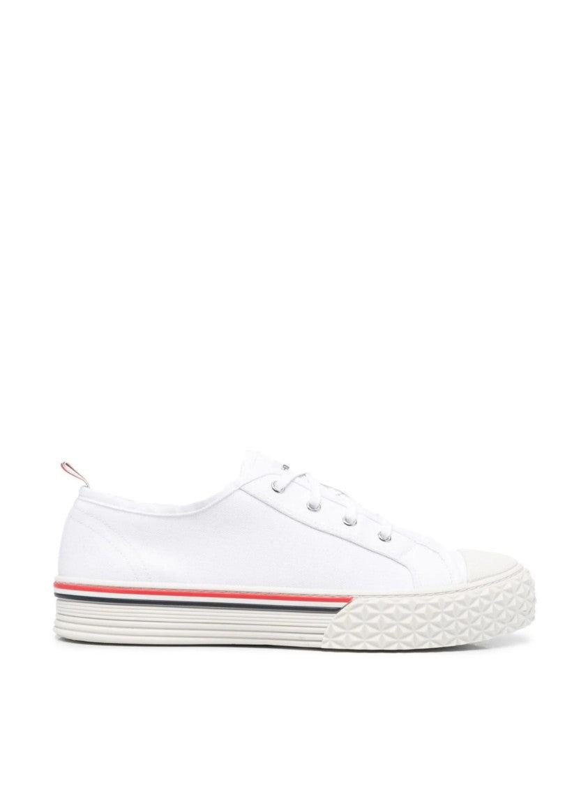 THOM BROWNEトムブラウンCollegiate Low Top Sneakersスニーカー THOM BROWNE | Leather Low Top Sneakers | Men | Lane Crawford