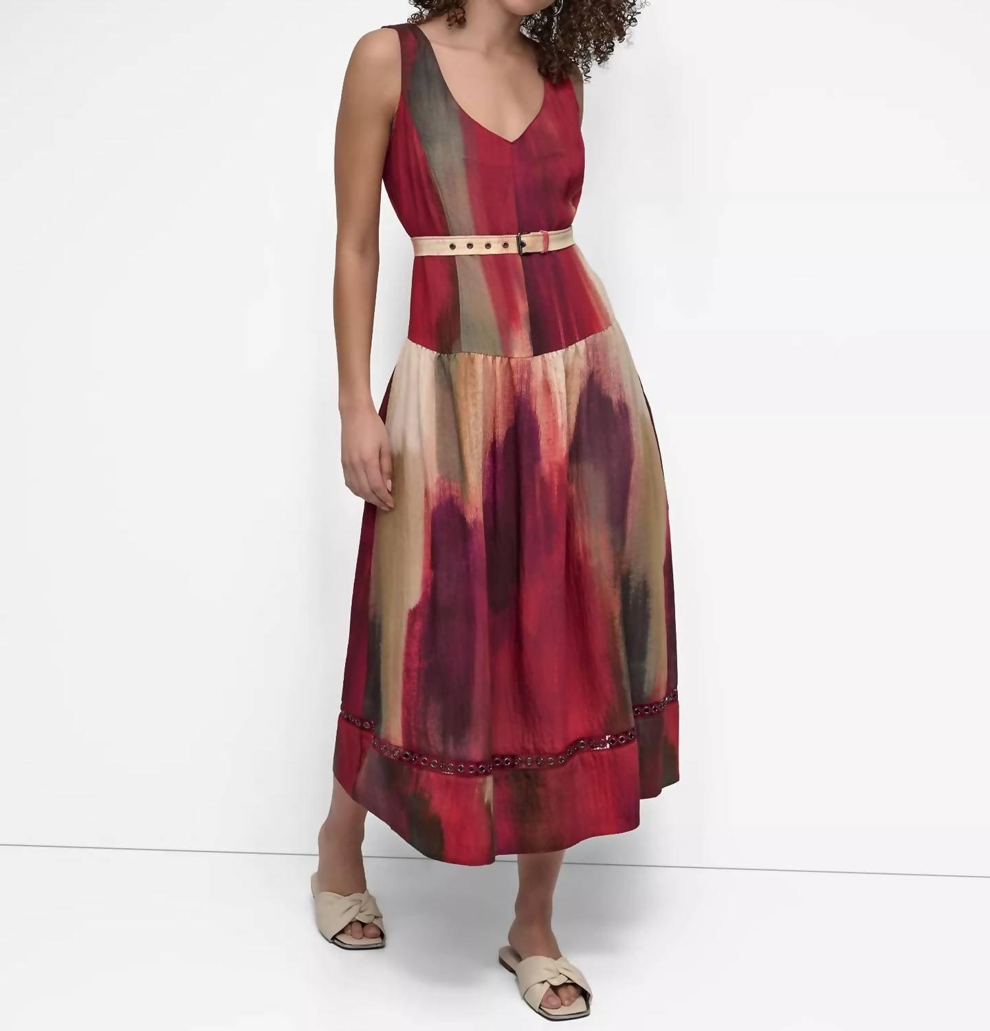 Red DKNY Dresses for Women | Lyst