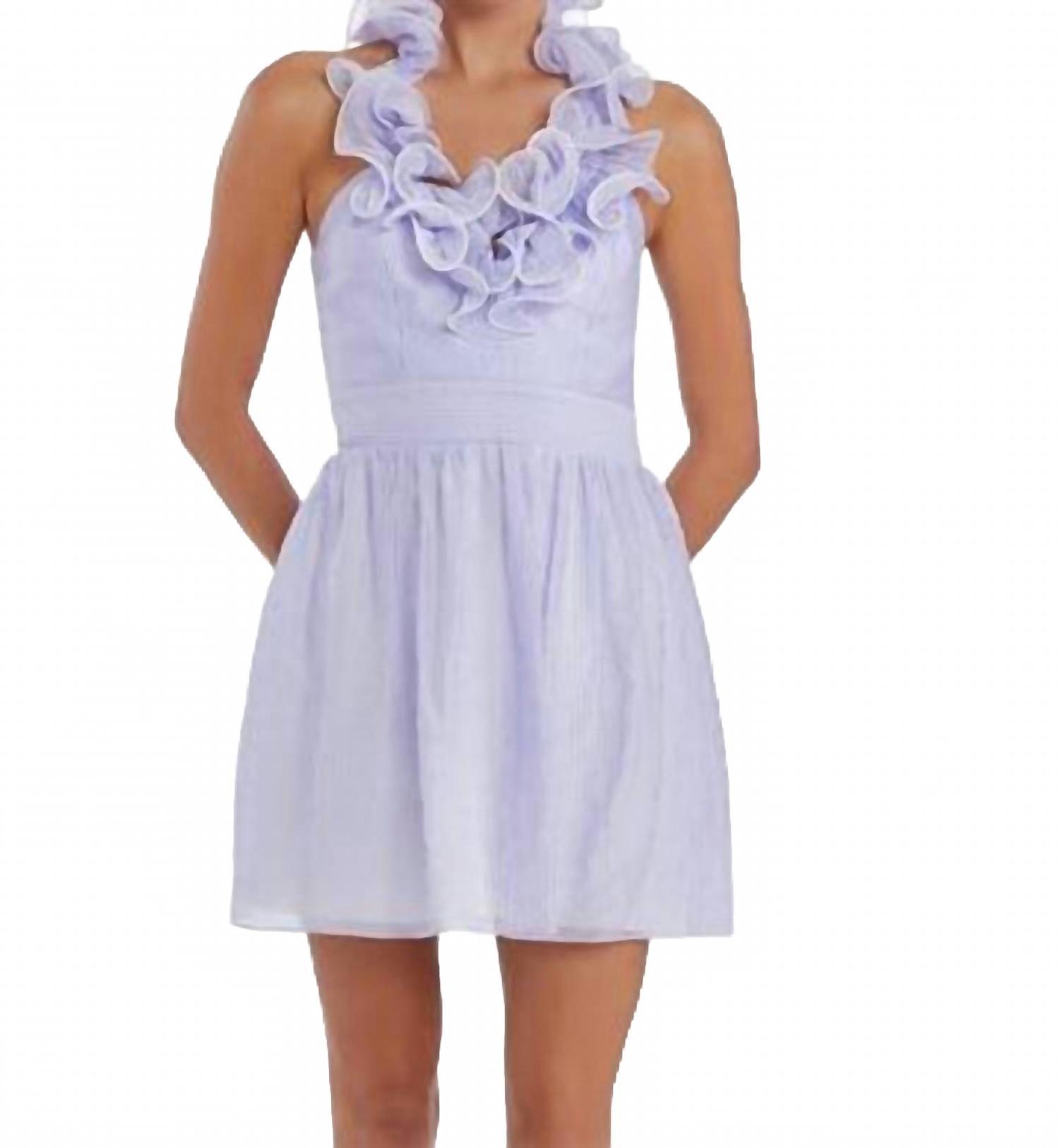 open lace back dress Halftime Halter Dress Purple / Large