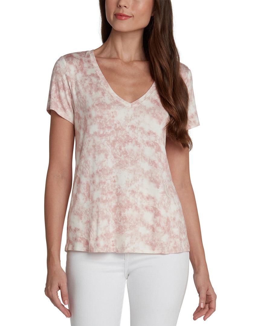 Matty M Synthetic Tie-dye Easy V-neck T 