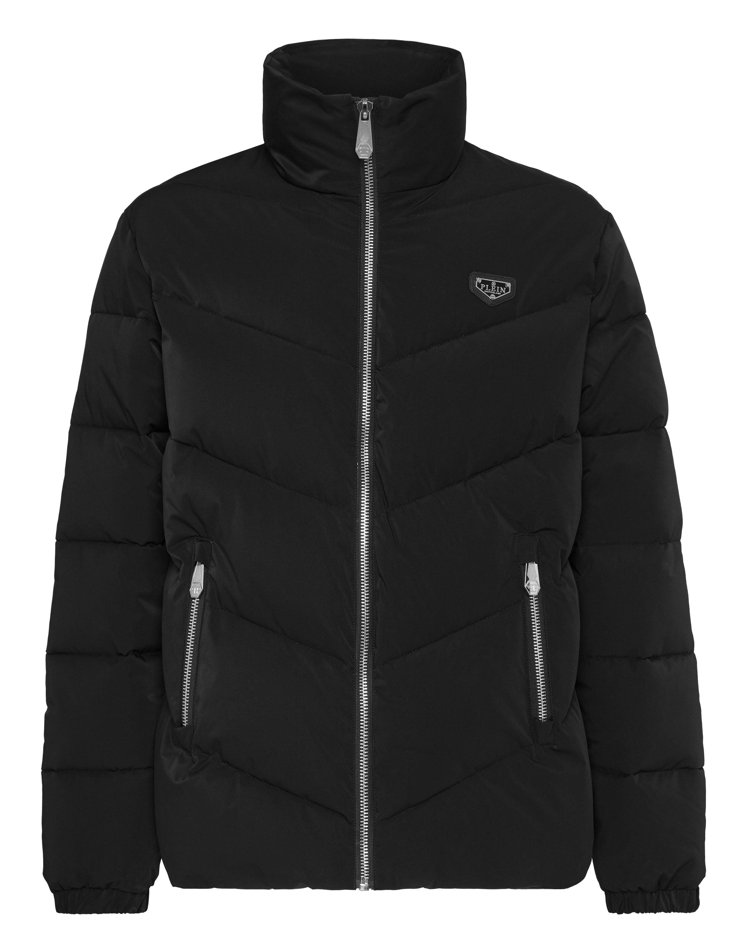 Philipp Plein Padded Nylon Jacket in Black for Men | Lyst