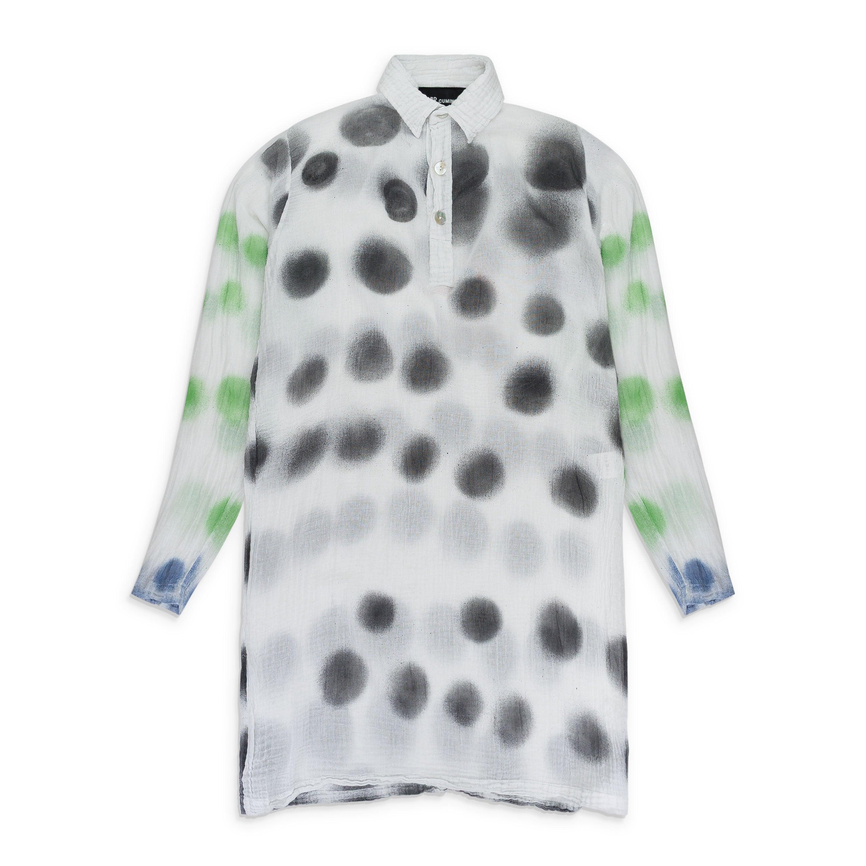 Edward Cuming Polka Blouse in Gray | Lyst