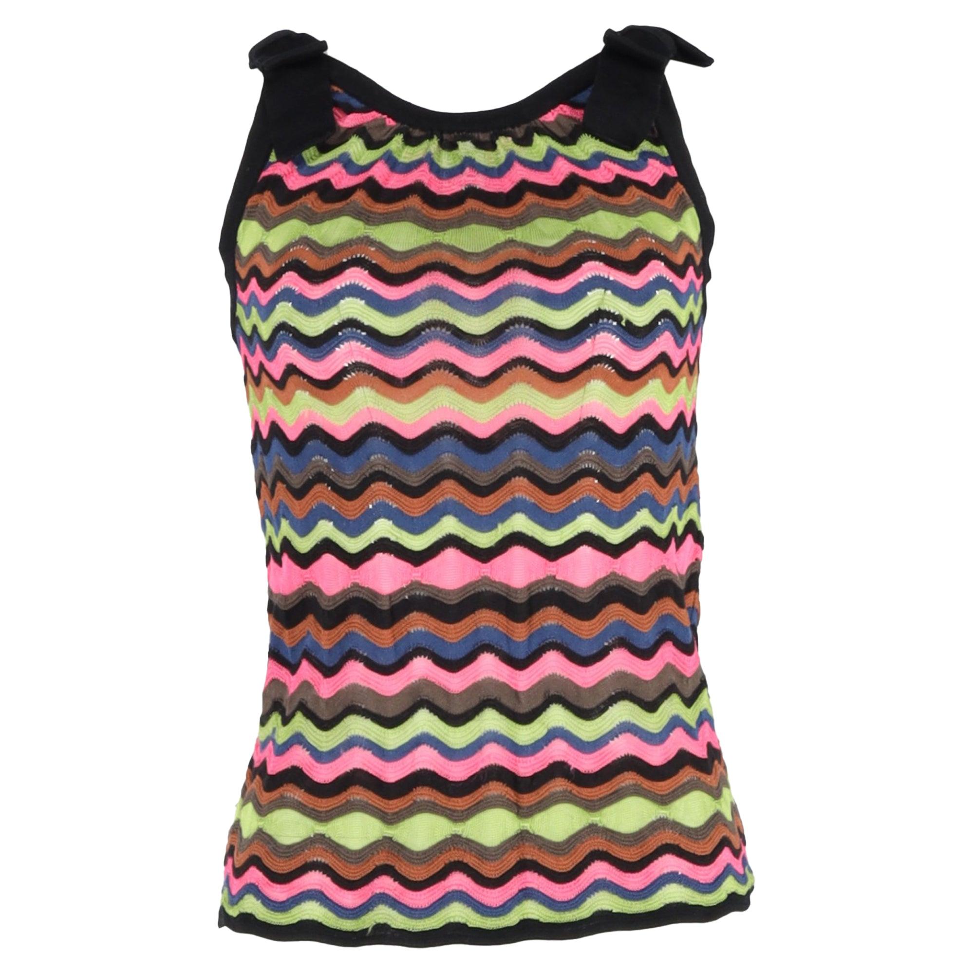 ミッソーニ　タンクトップ　アメリカンタンク　MISSONI ノースリーブ ミッソーニ タンクトップ アメリカンタンク MISSONI ノースリーブ
