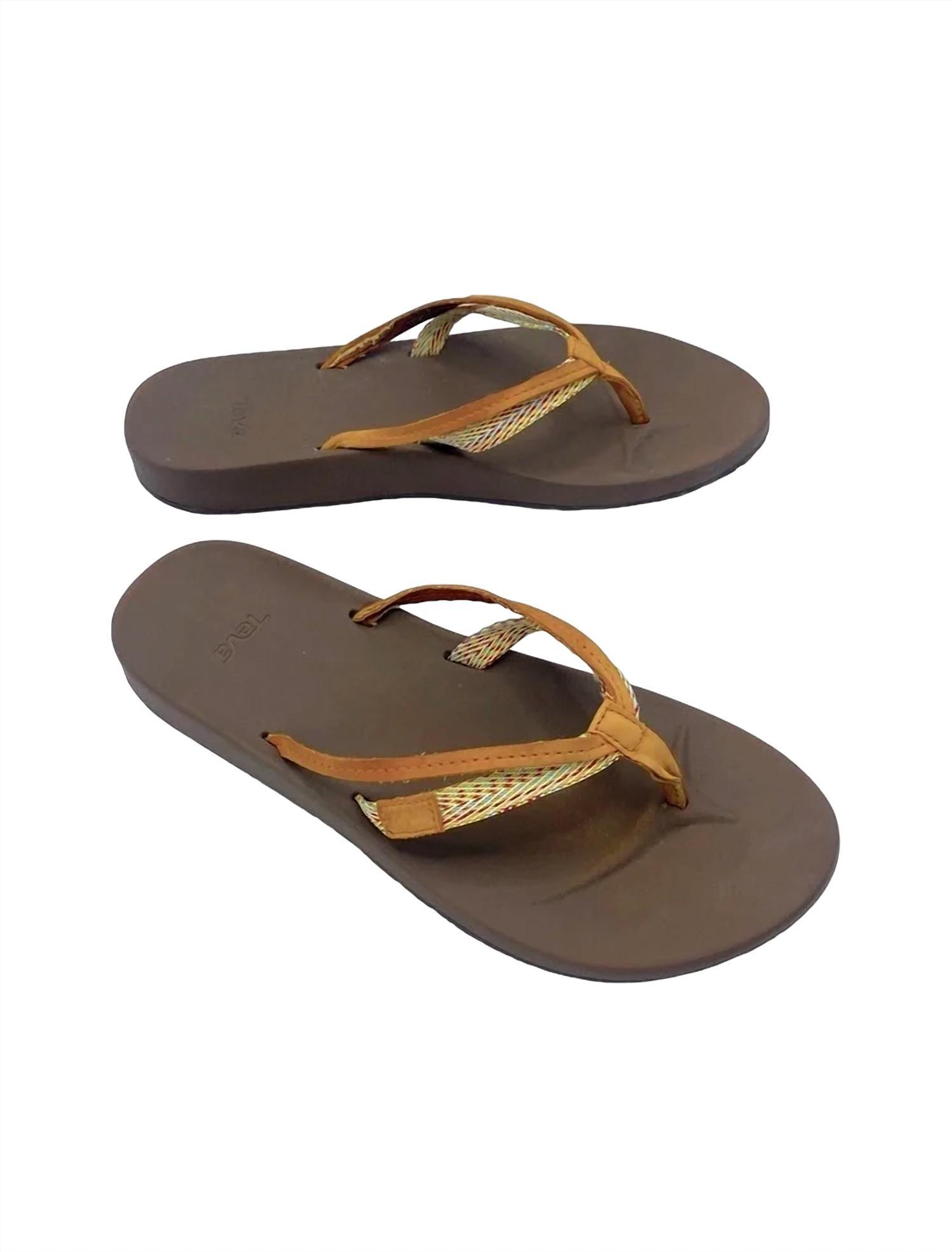 Teva azure flip flops deals