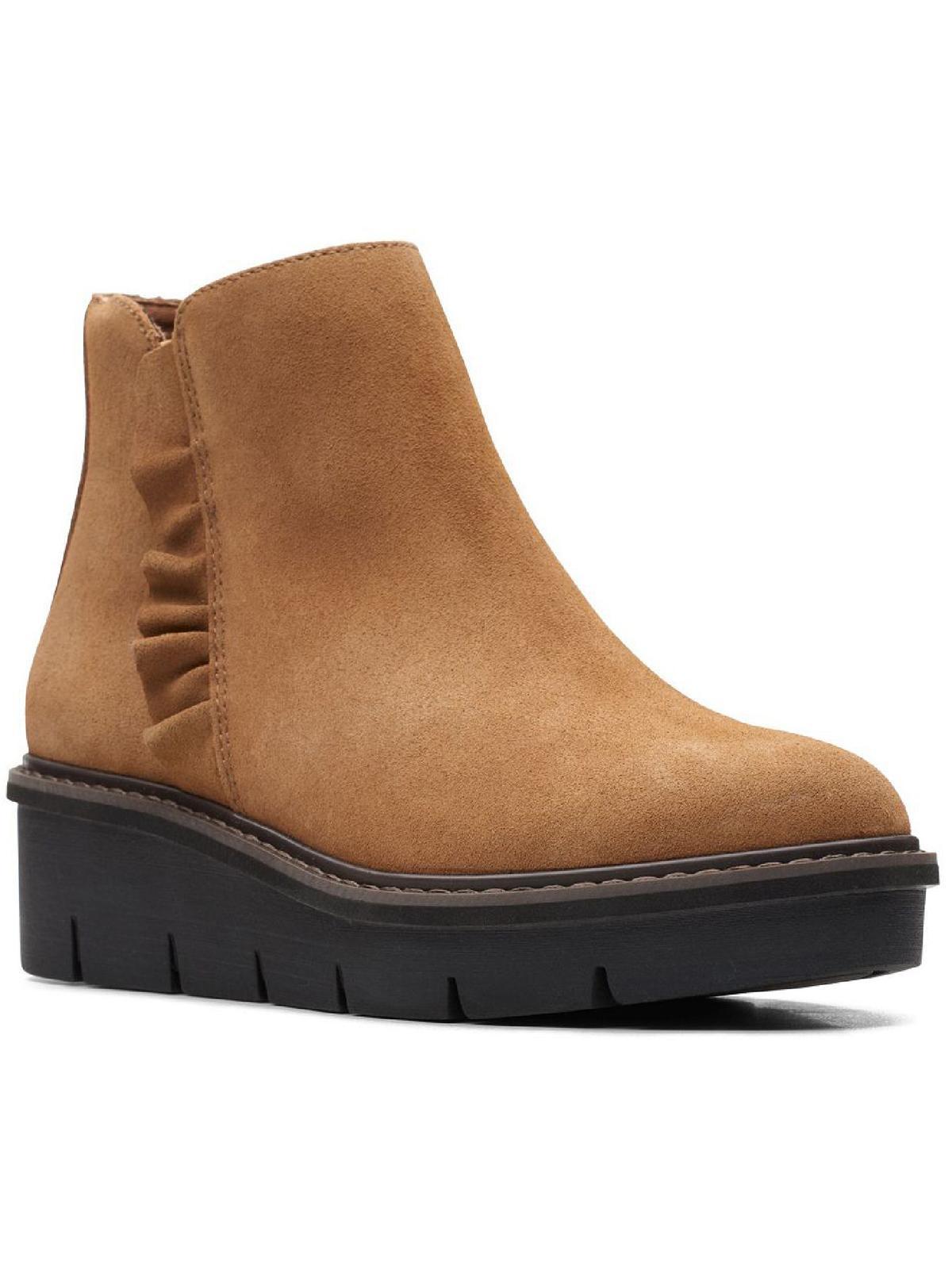 clarks suede ankle boots