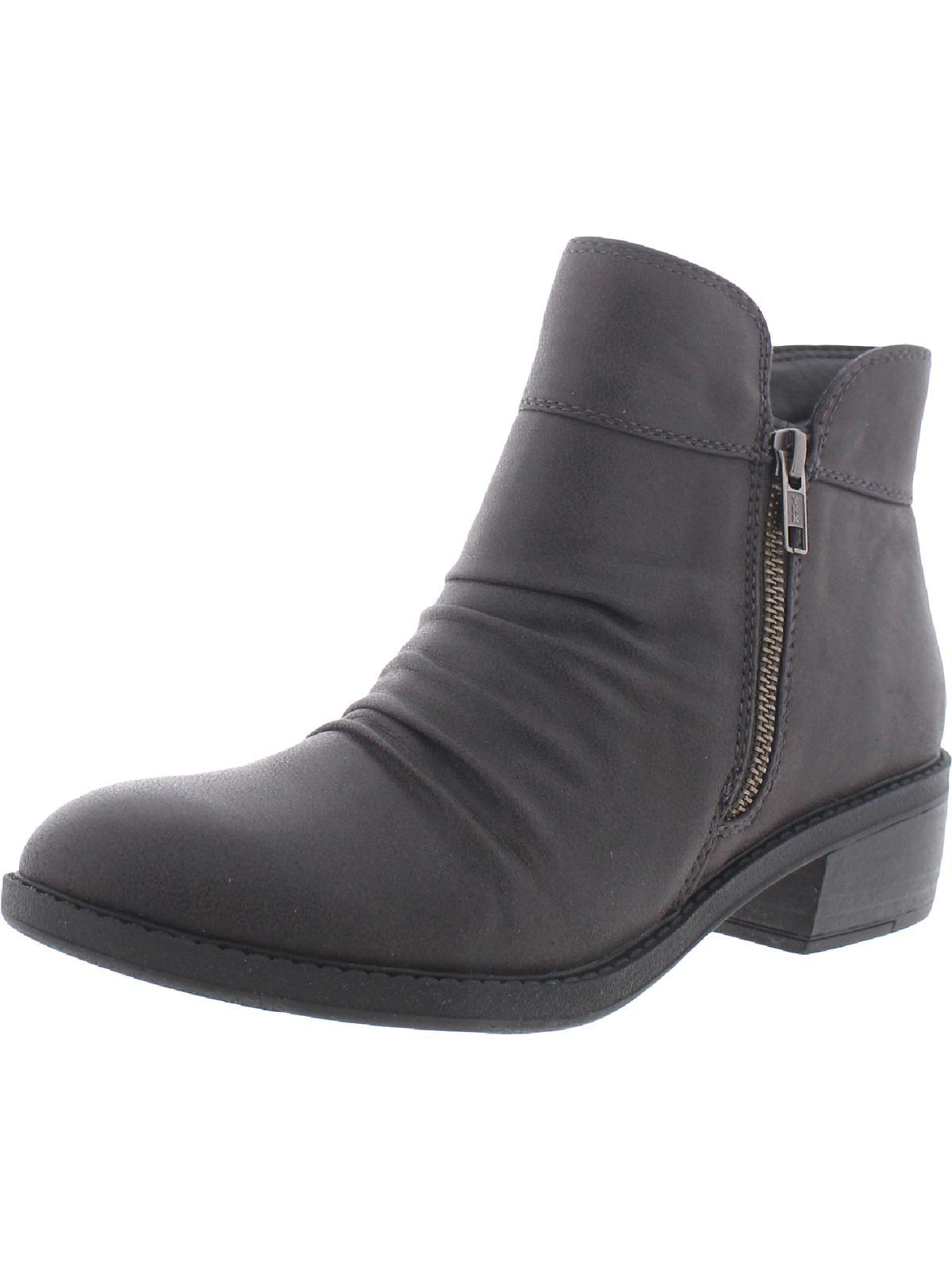 BareTraps Sam Zipper Casual Ankle Boots in Gray | Lyst