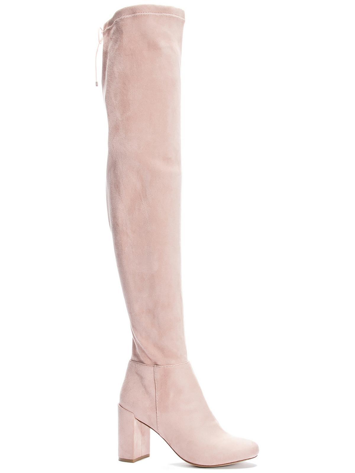 Chinese Laundry King Suede Tall Over the knee Boots in White Lyst