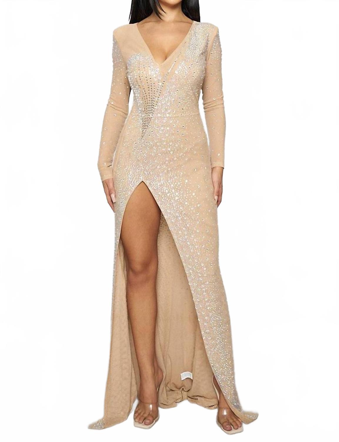 banjul sequin dress Banjul Women Dress Gold Sequin Puff Shoulders Cut Out Back Size Medium