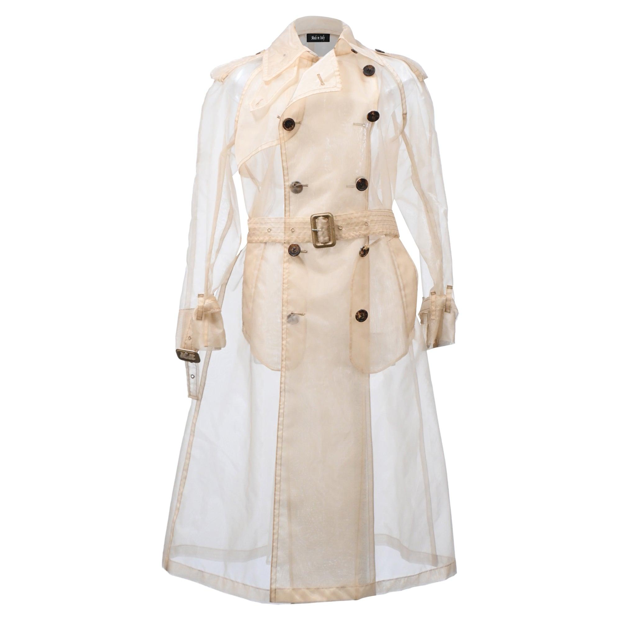 コート Maison Margiela SINGLE-BREASTED TRENCH COAT Single-breasted wool coat in green - Maison Margiela | Mytheresa