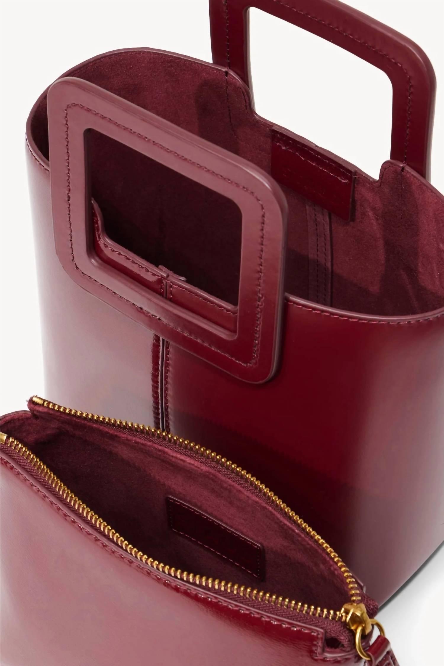 Shirley leather clutch bag