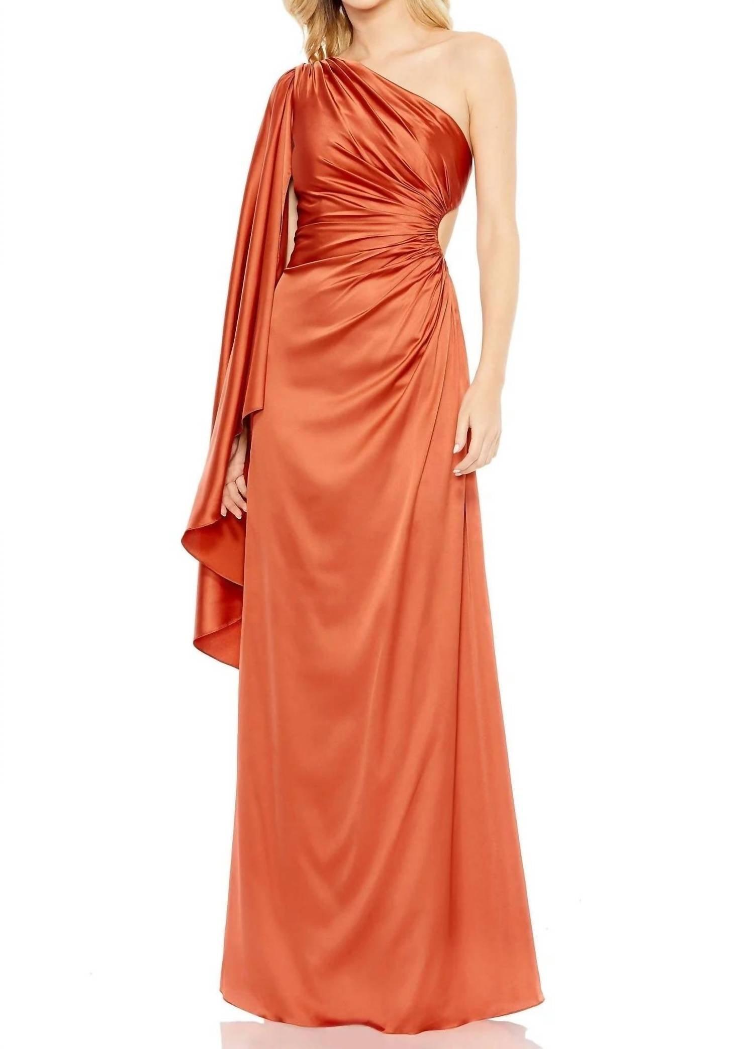 strapless open back dress Mac Duggal Collection - Green Embellished Long Sleeve A-Line Gown