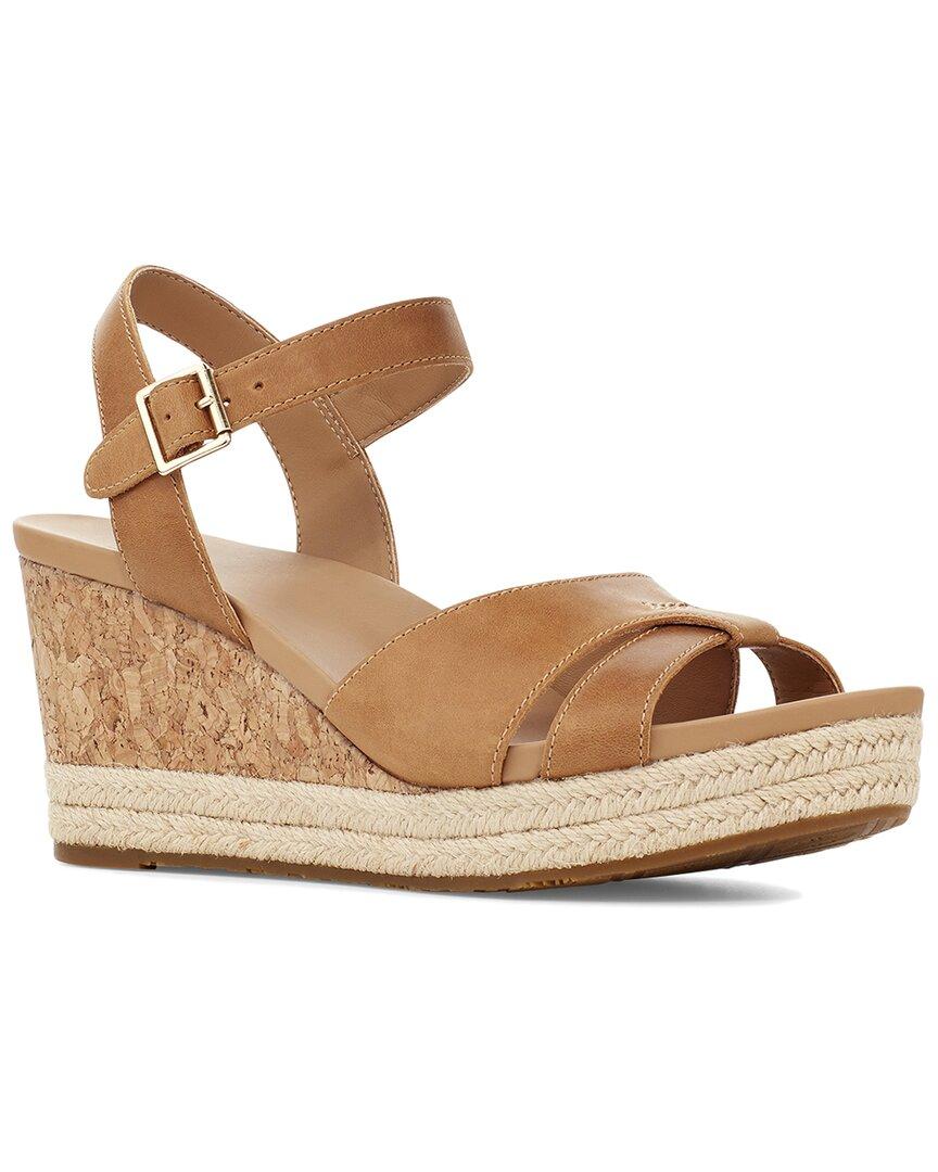 UGG Cloverdale Leather Wedge Sandal in Brown Lyst - Main Image