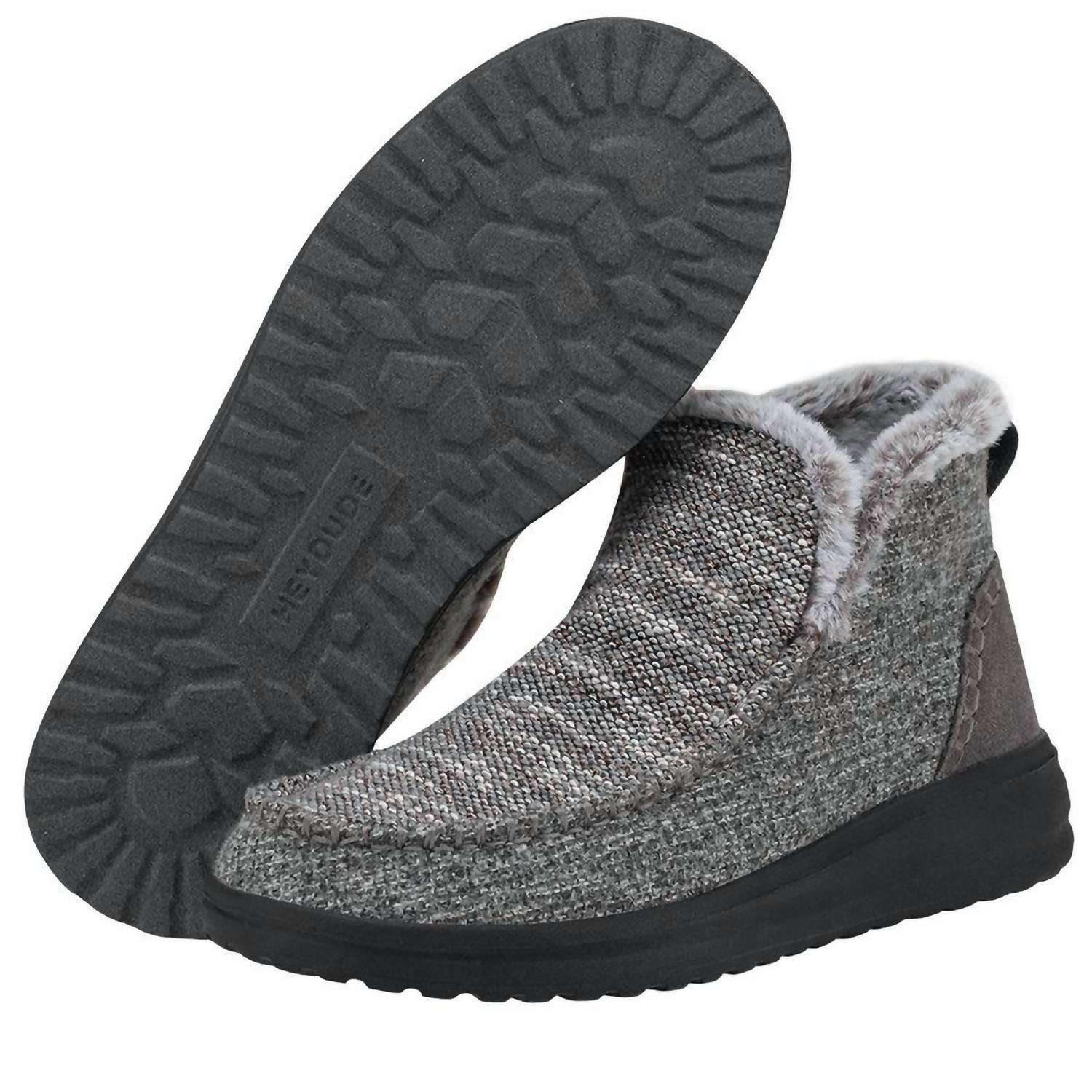 hey dude fuzzy boots