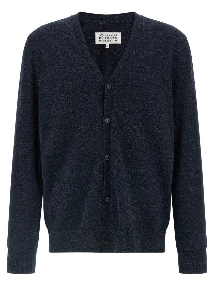 Tシャツ・カットソー MAISON MARGIELA Melange Cappuccino Wool Blend Cardigan Maison Margiela Melange Cappuccino Wool Blend Cardigan