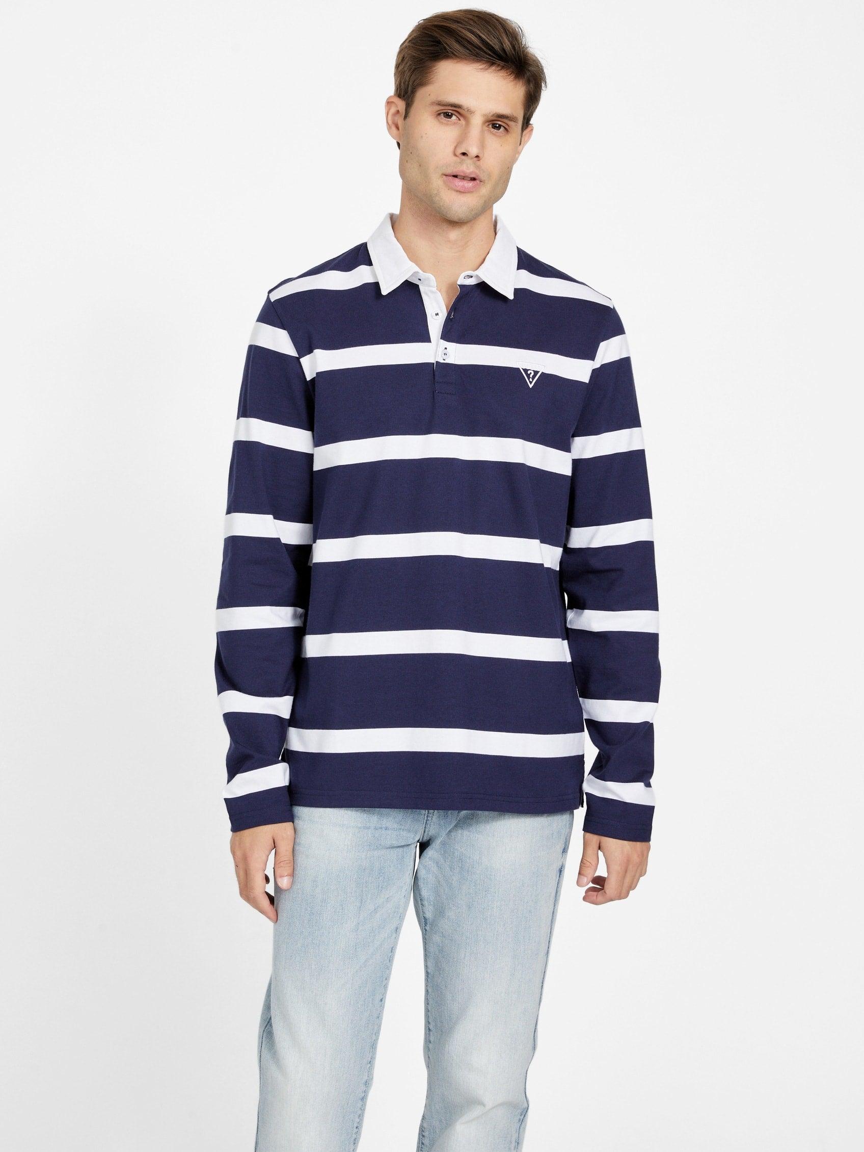 Guess striped polo sale