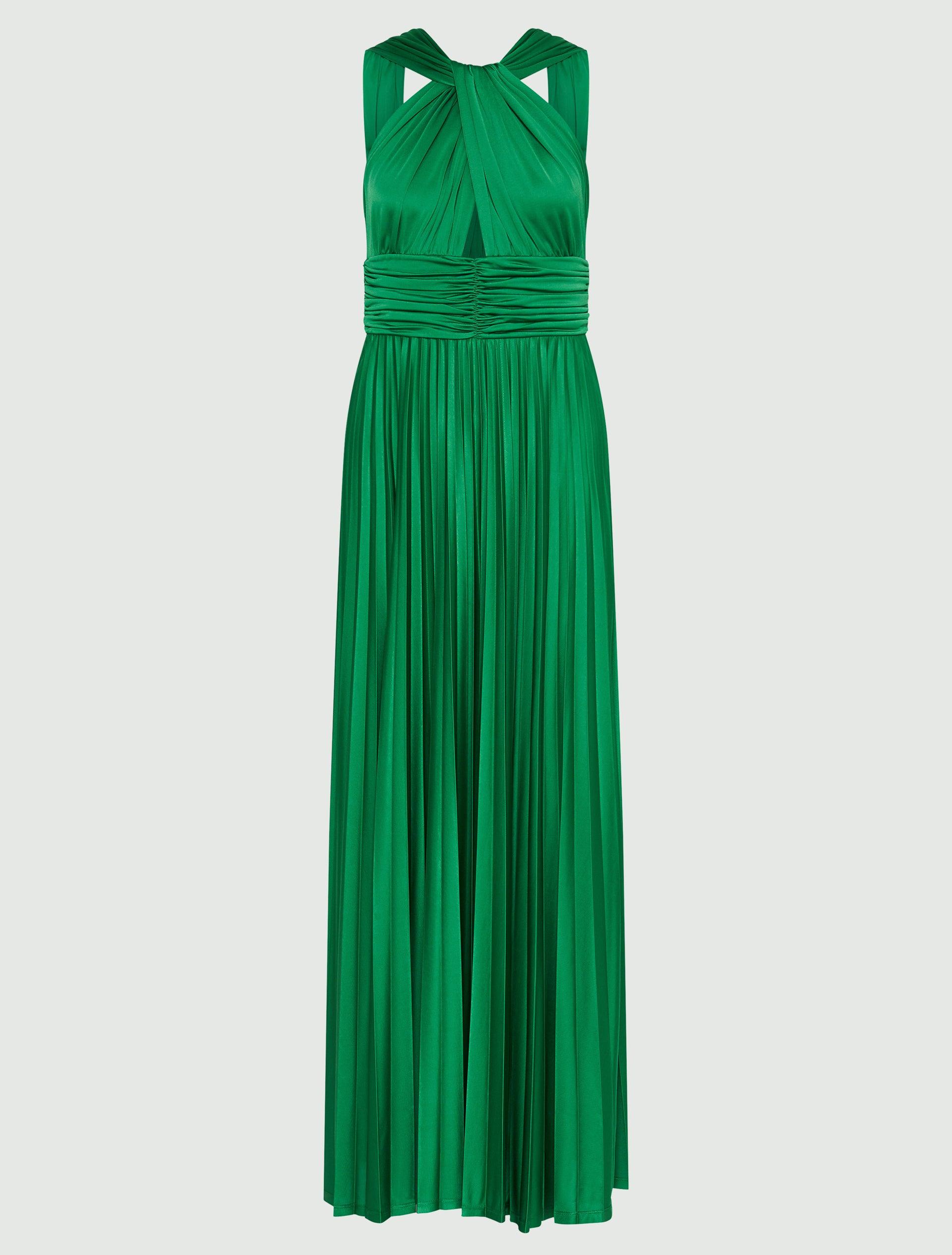 green emerald velvet dress Marella T EGIZIO Green Feather Dress 322603262 002  Izzi of Baslow