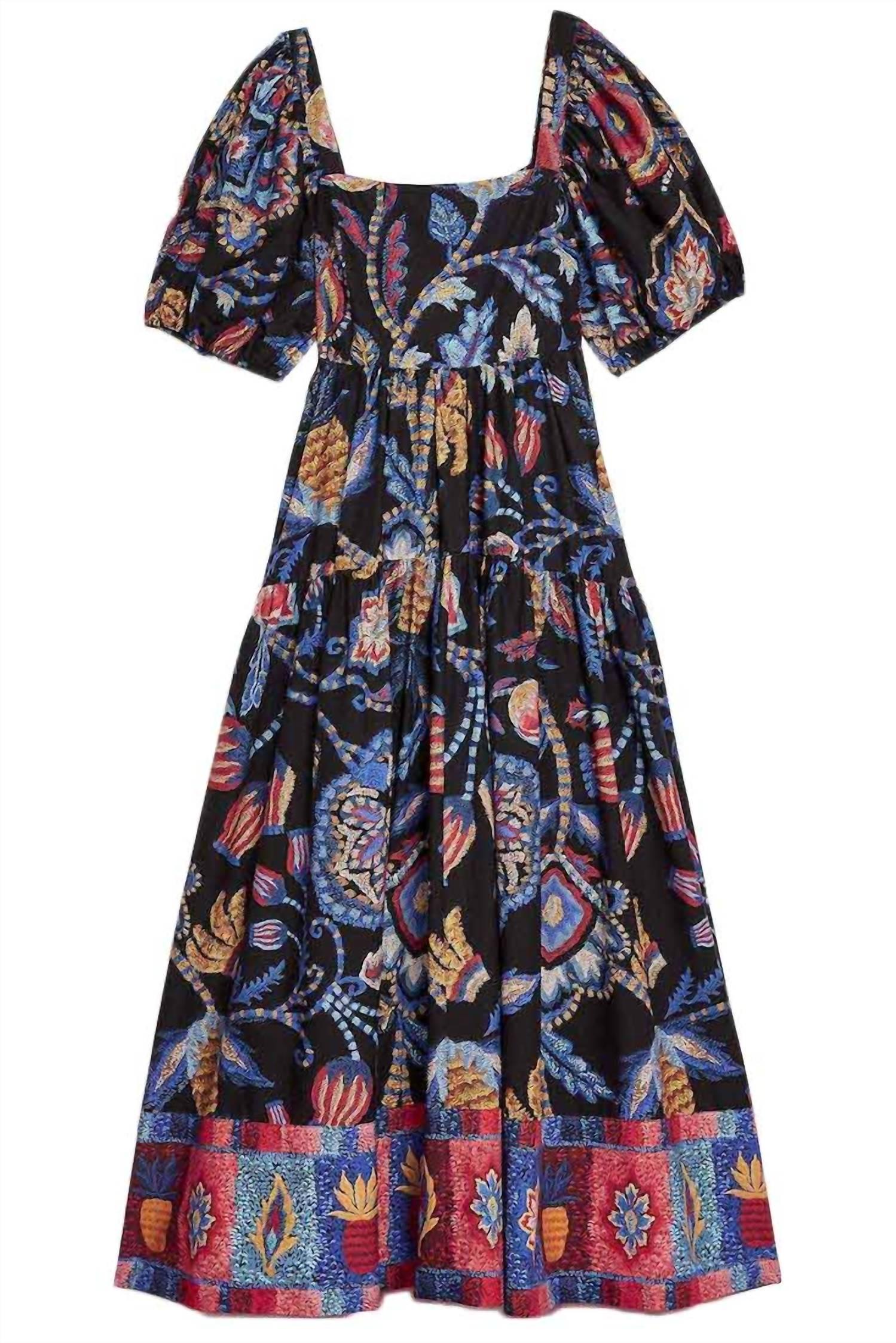 FARM Rio Sunset Tapestry Maxi Dress in Blue | Lyst