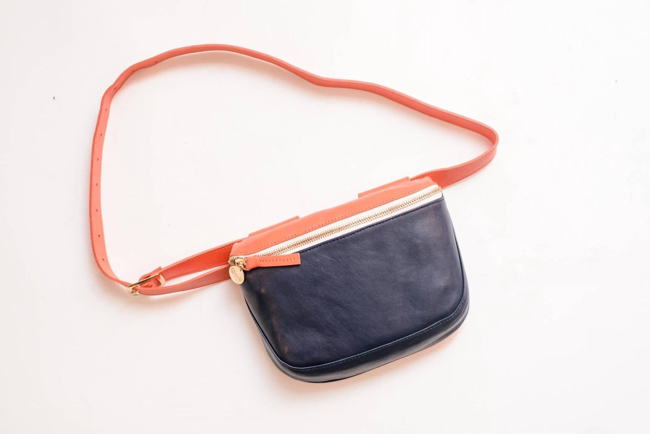 Clare V, Bags, Clare V Fanny Pack With Red And Blue Zipper Detail New  Without Tags