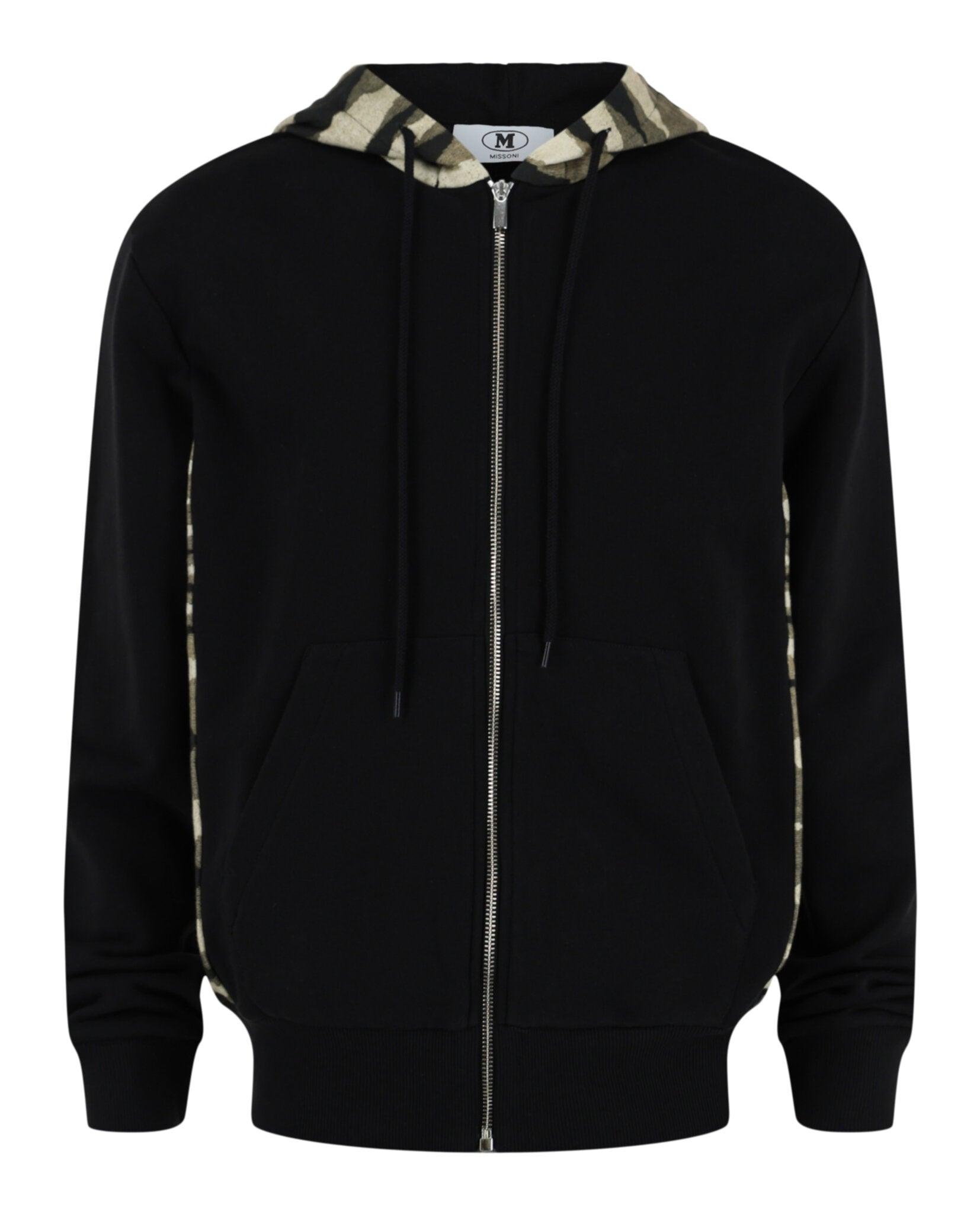 パーカー・フーディ M Missoni Zig Zag Print Zip Up Hoodie missoni-multi-Zig-Zag-Print-