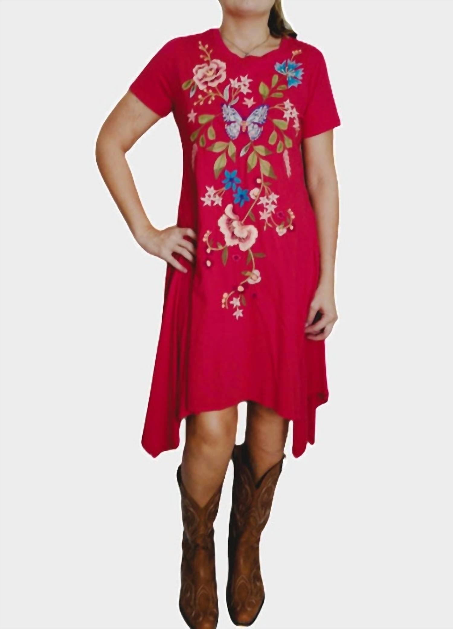 Johnny Was Handkerchief Knit Dress Nicolette in Red | Lyst Johnny Was Handkerchief Knit Dress Nicolette in Red | Lyst
