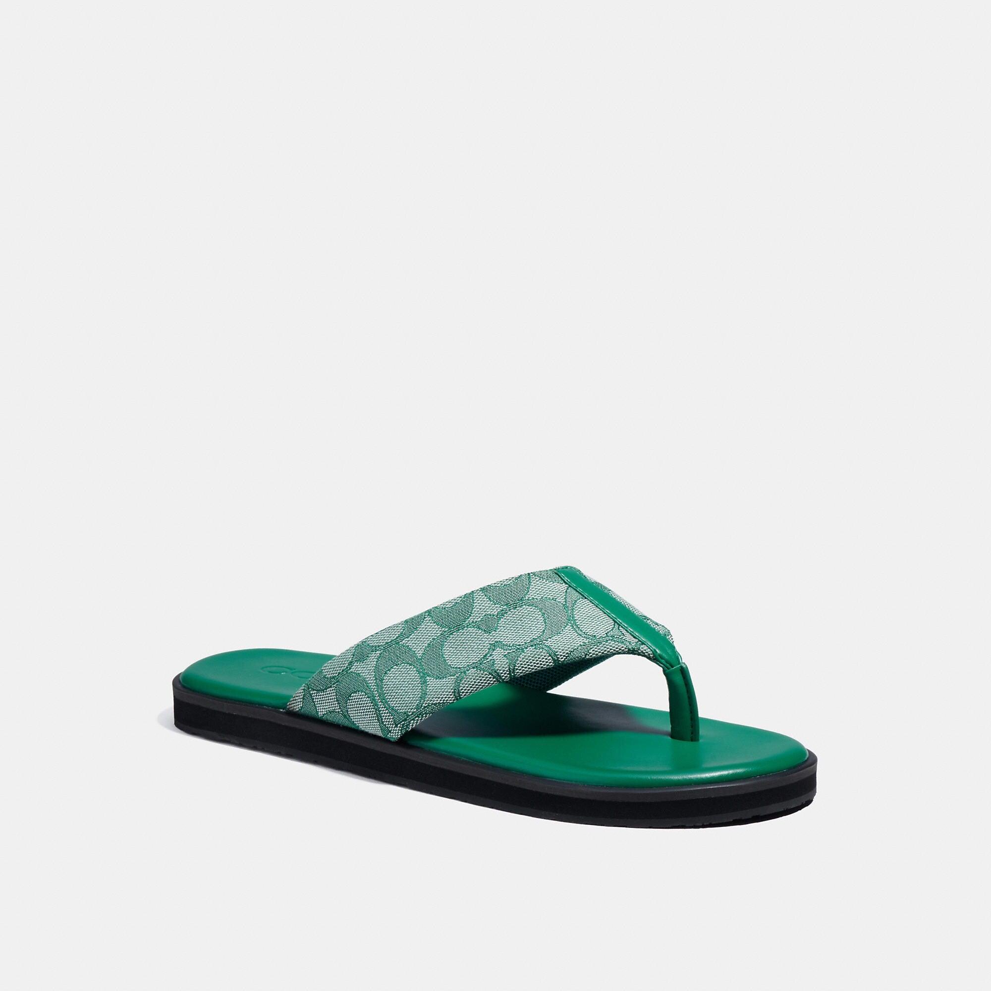 erectie erts Nationale volkstelling Coach Outlet Flip Flop in Green for Men | Lyst